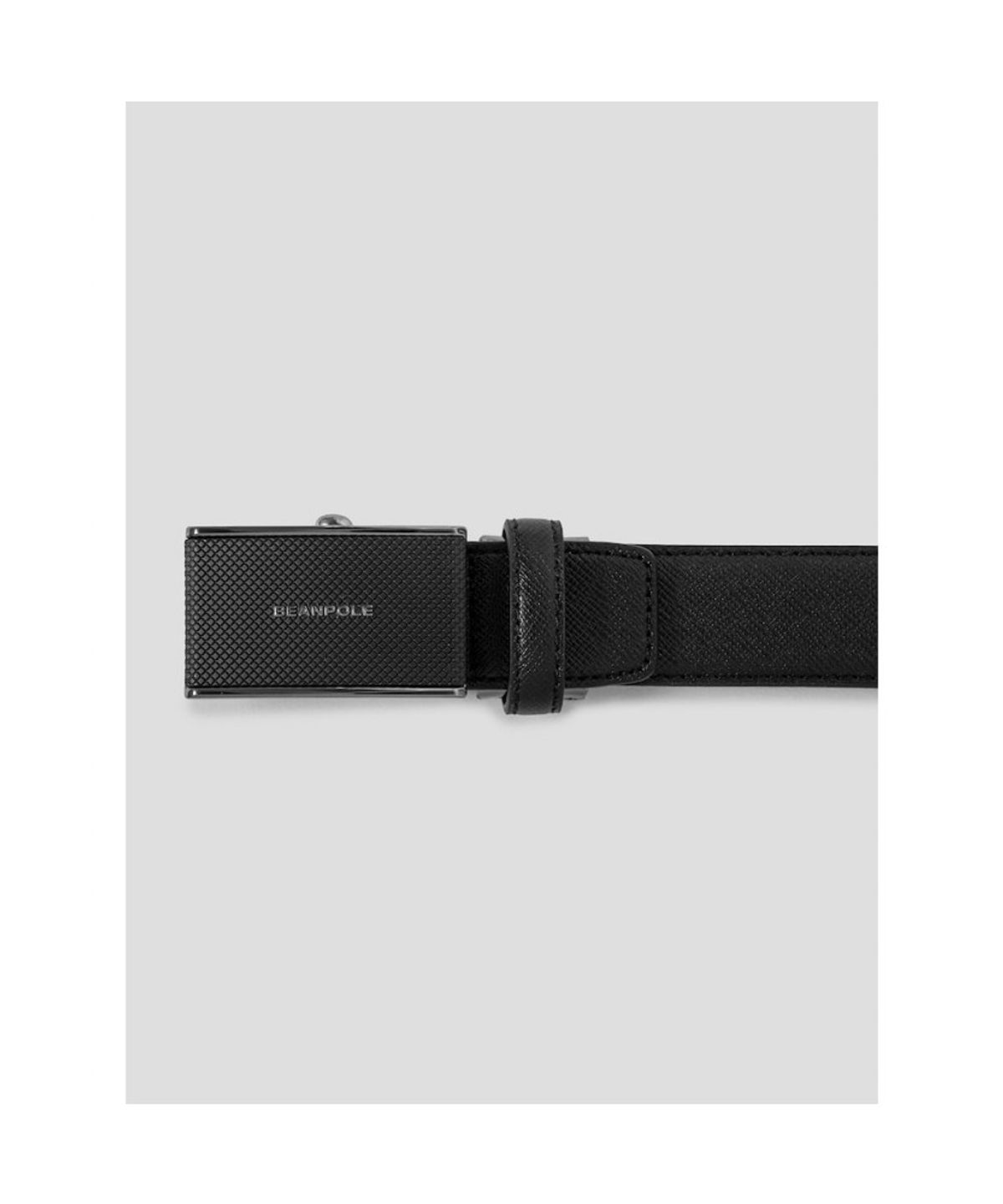 빈폴 액세서리(BEANPOLE ACCESSORY) 다이아 엠보 자동 버클 벨트  블랙