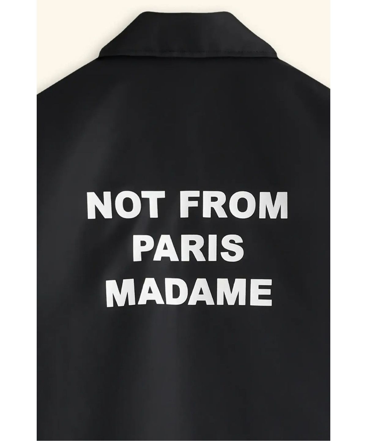 드롤드무슈(DROLE DE MONSIEUR) 슬로건 재킷La Veste Slogan D0JAS26001BKX