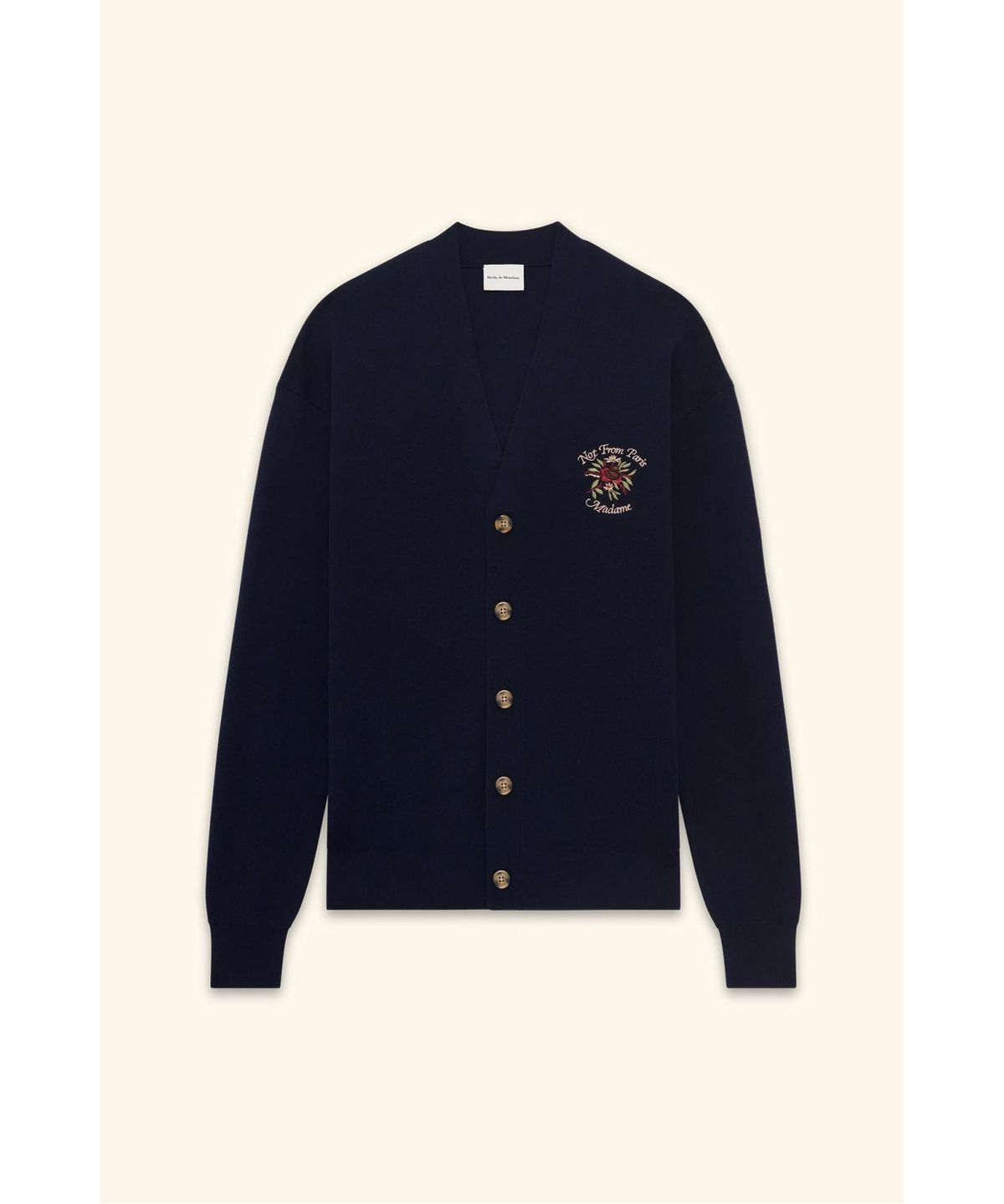 드롤드무슈(DROLE DE MONSIEUR) 로즈 슬로건 가디건Le Cardigan Slogan Rose D0WCS26261NYX