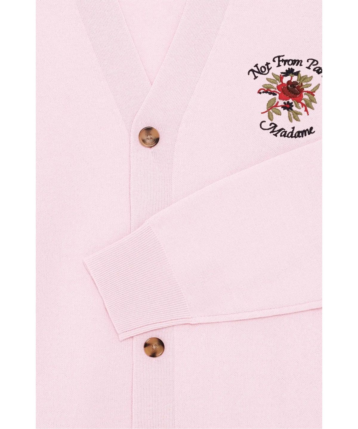 드롤드무슈(DROLE DE MONSIEUR) 로즈 슬로건 가디건Le Cardigan Slogan Rose D0WCS26261PIL