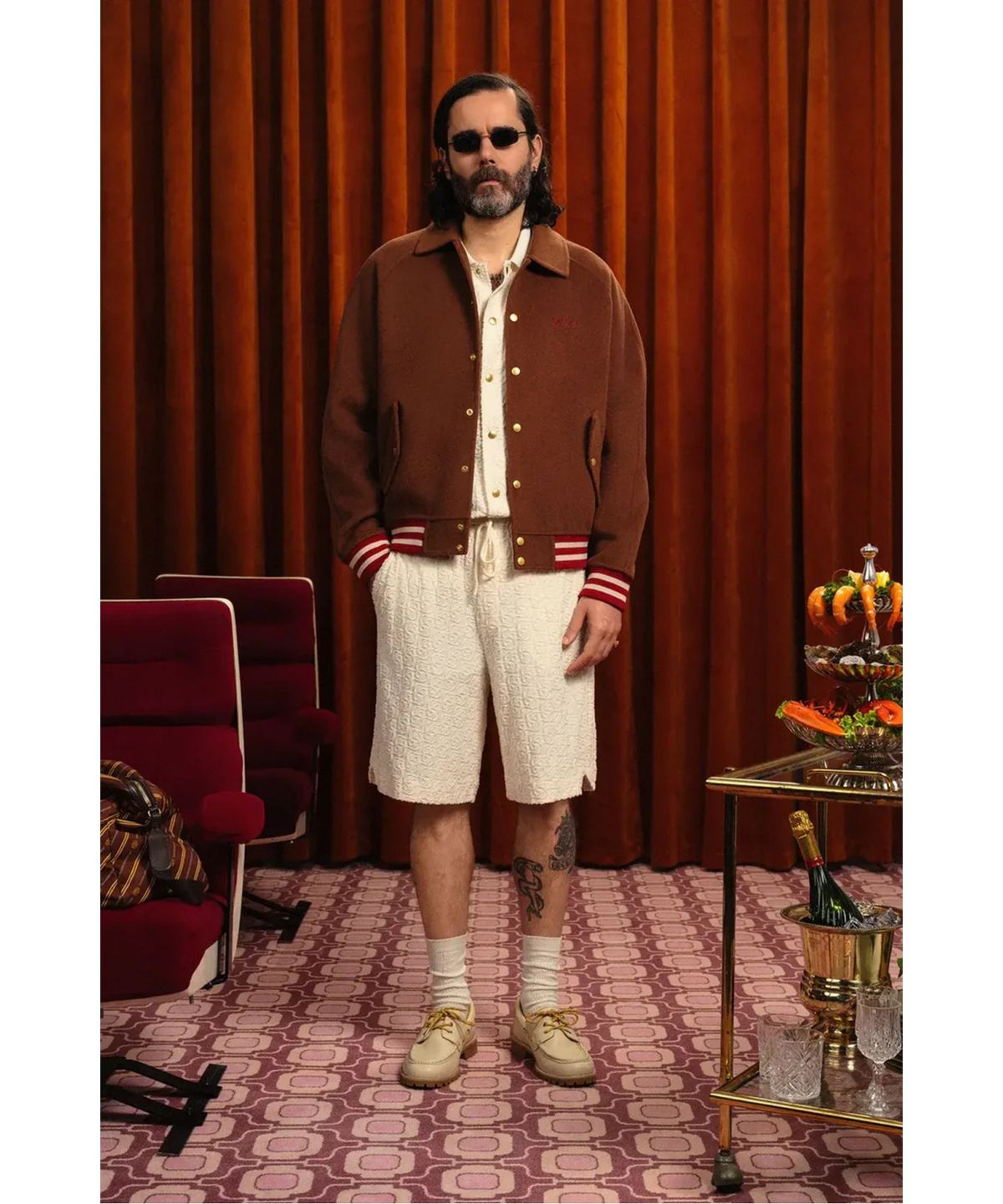 드롤드무슈(DROLE DE MONSIEUR) 모노그램 쇼츠Short Monogramme D0POS26308WHM