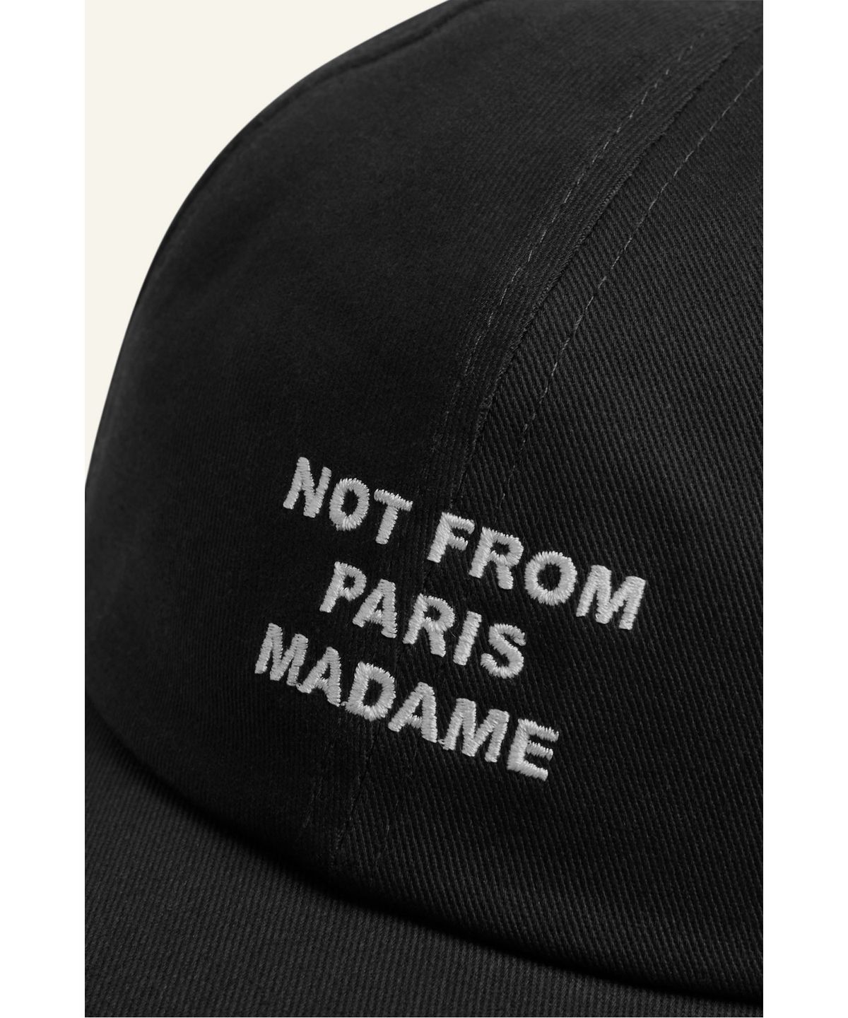 드롤드무슈(DROLE DE MONSIEUR) 슬로건 캡La Casquette Slogan D4RAS26001BKX