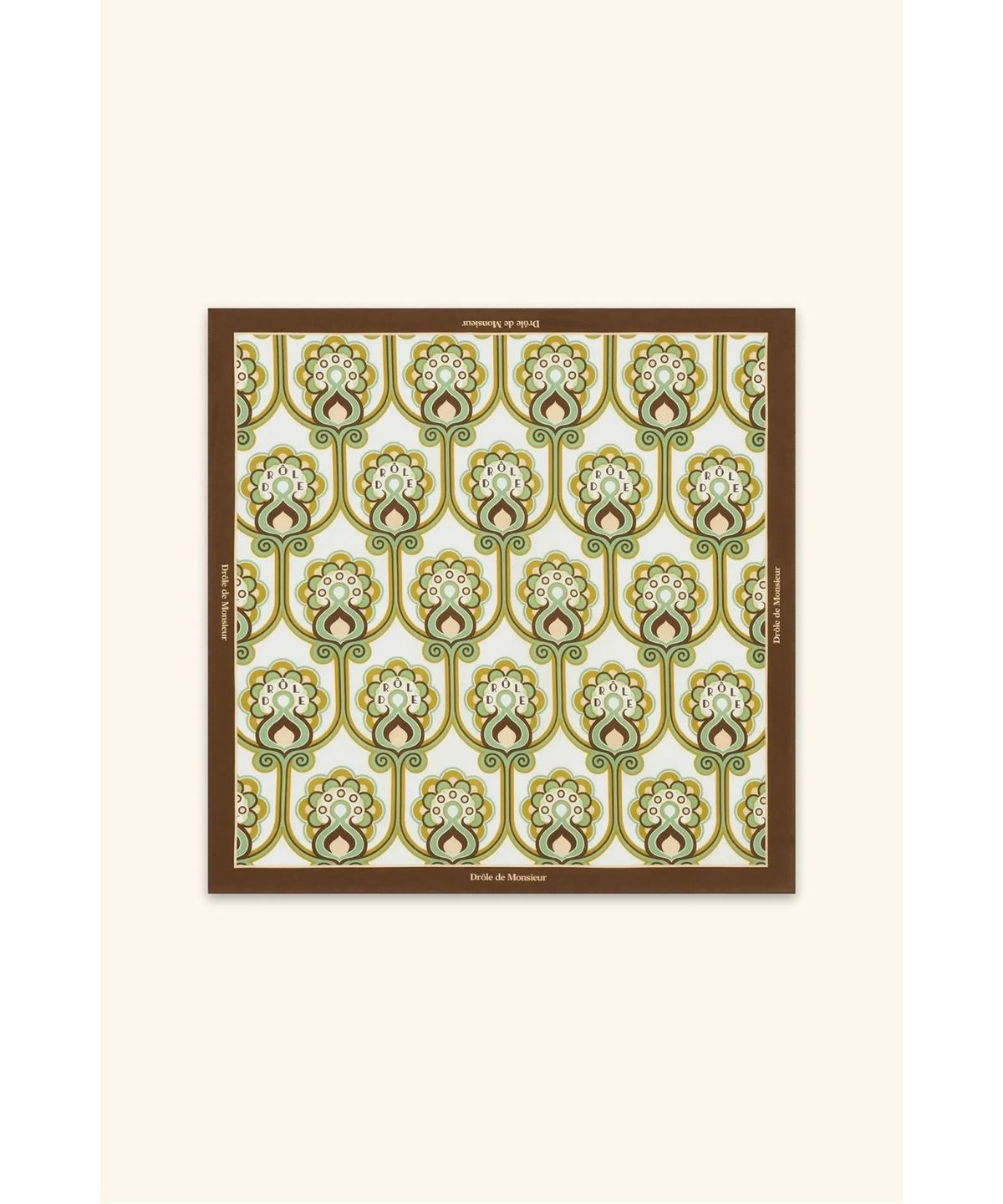 드롤드무슈(DROLE DE MONSIEUR) 플로럴 태피스트리 스카프Foulard Tapisserie Florale D4AJS26800GRX