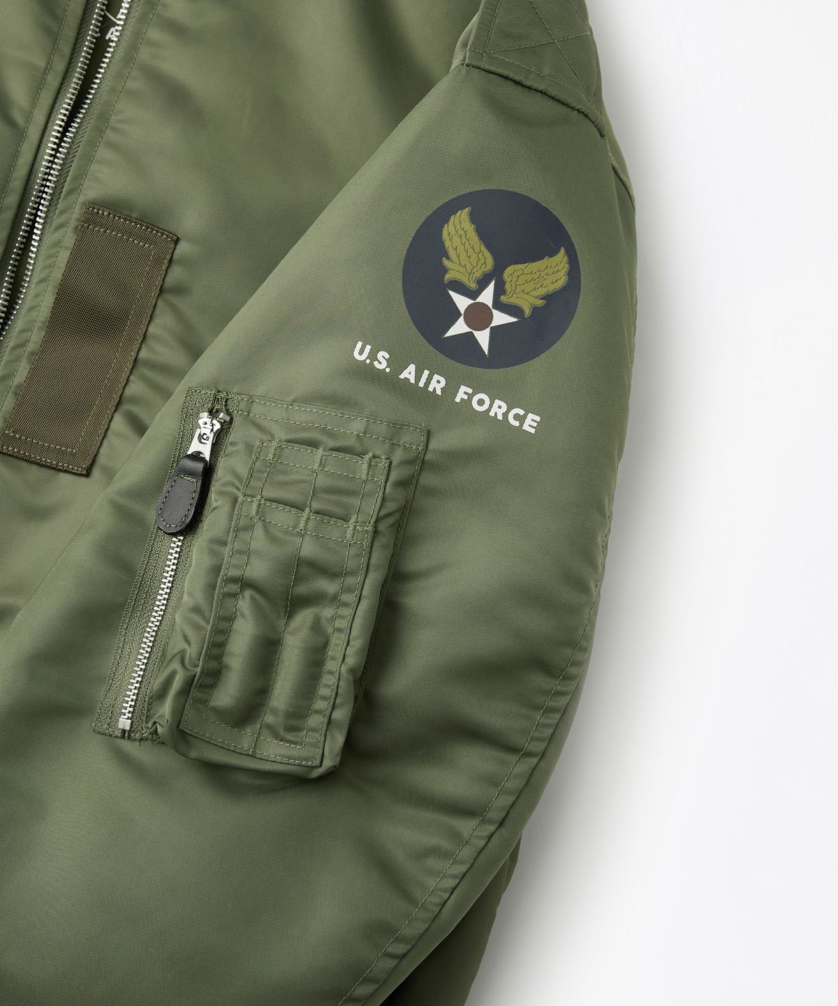 아웃스탠딩(OUTSTANDING) L-2B JACKET_OLIVE GREEN