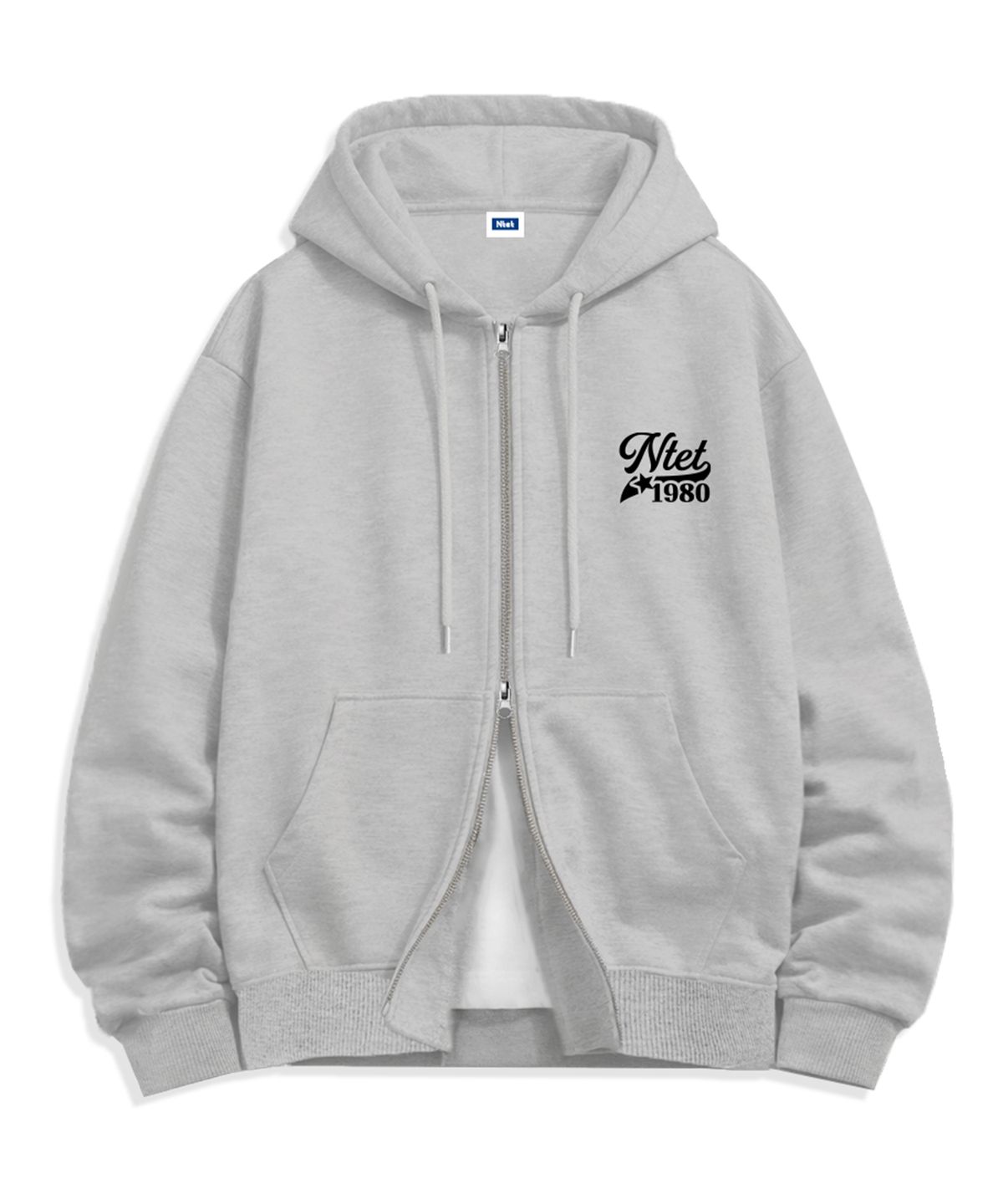 엔티이티(NTET) script star logo 2-way zip-up (4color)