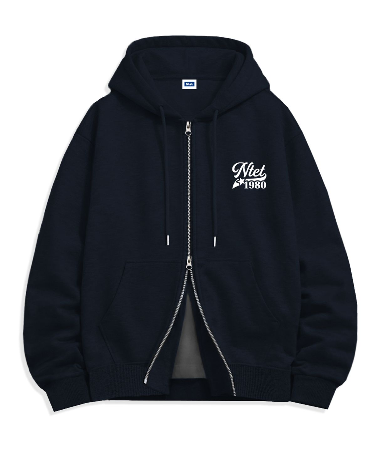 엔티이티(NTET) script star logo 2-way zip-up (4color)
