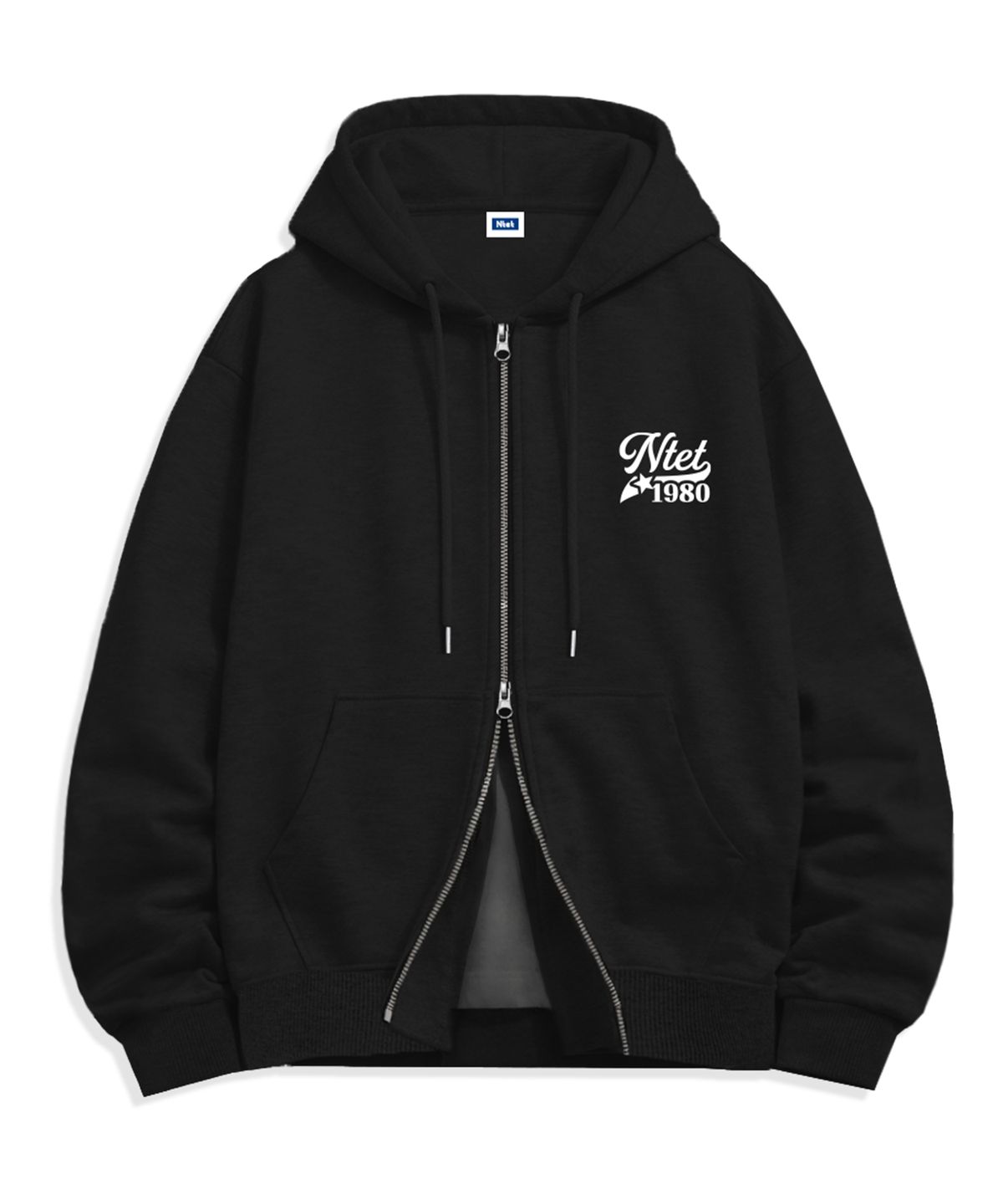 엔티이티(NTET) script star logo 2-way zip-up (4color)