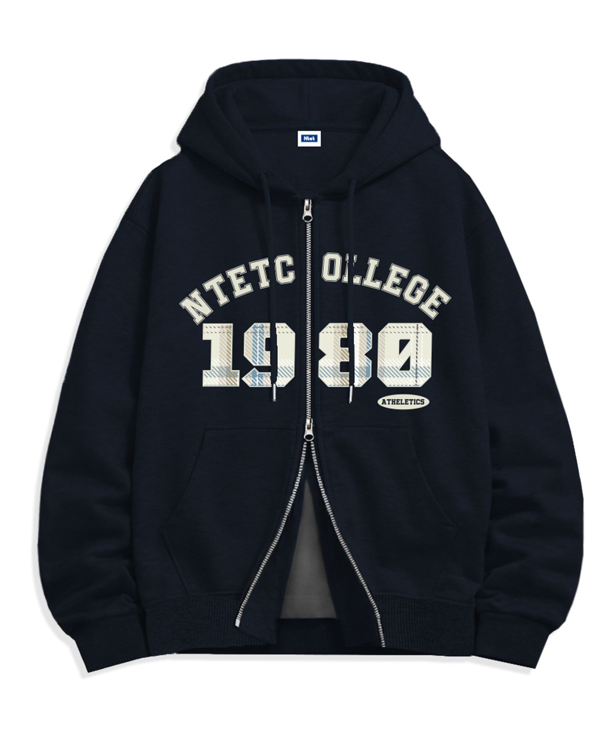 엔티이티(NTET) 1980 check 2-way zip-up (4color)