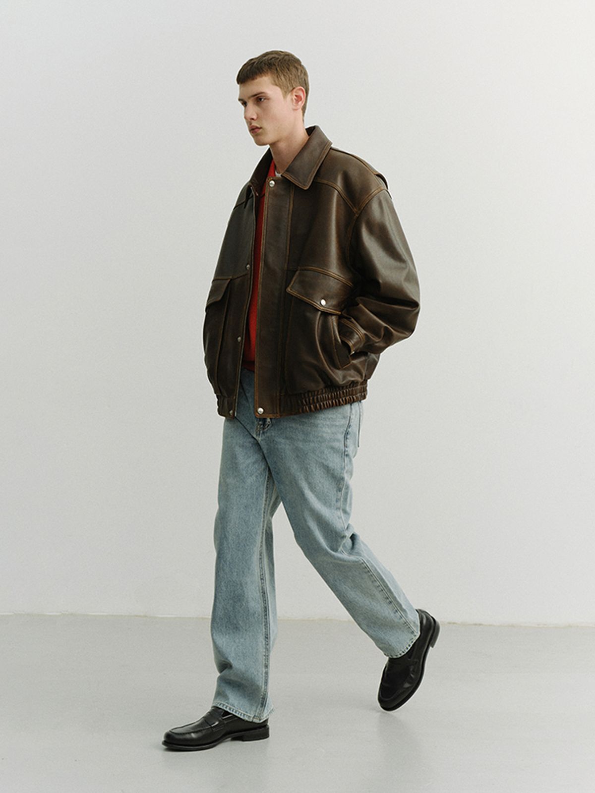 던스트 포 맨(DUNST FOR MEN) STRAIGHT TAPERED JEANS_UDPA6A304_LIGHT BLUE