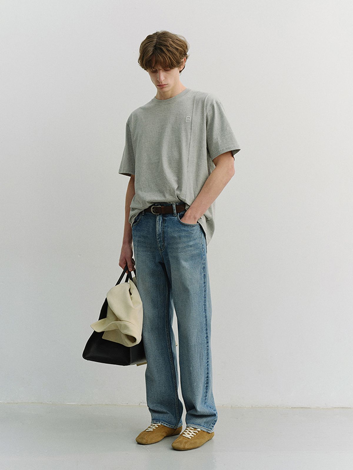 던스트 포 맨(DUNST FOR MEN) LOW RISE LOOSE JEANS_UDPA6A309_CLASSIC BLUE