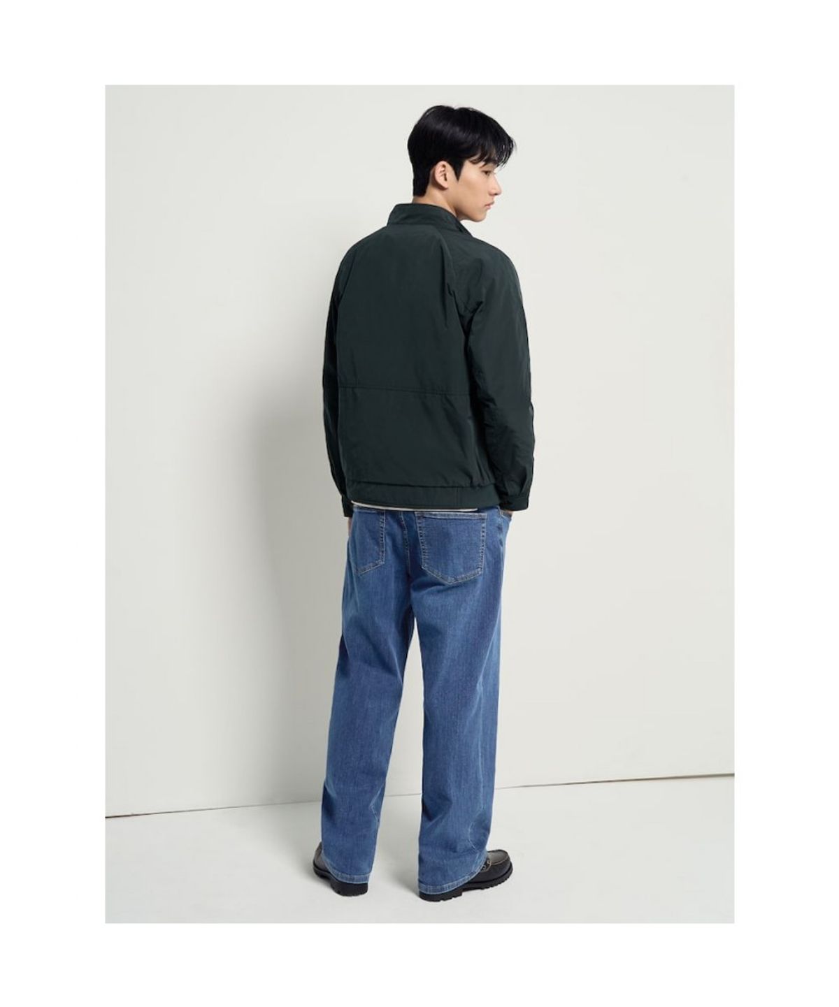 빈폴 멘(BEANPOLE MEN) 논퀼팅 패딩 점퍼  그린