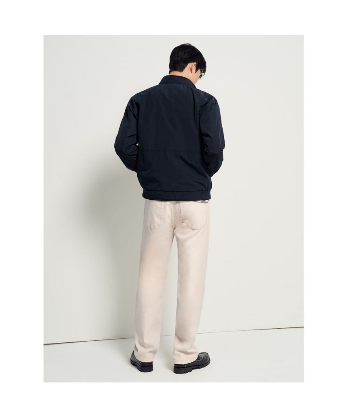 빈폴 멘(BEANPOLE MEN) 논퀼팅 패딩 점퍼  네이비