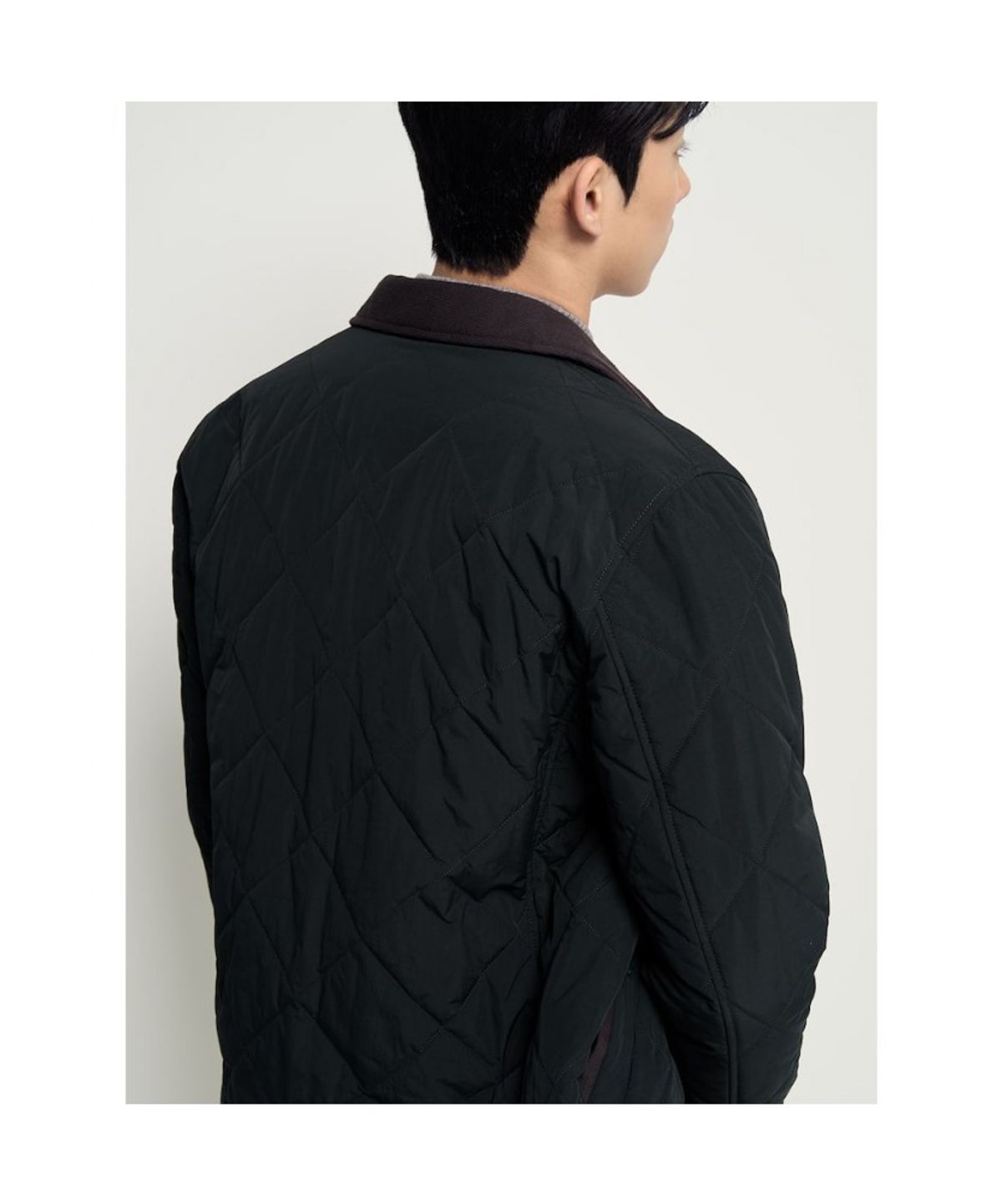 빈폴 멘(BEANPOLE MEN) 다이아 퀼팅 패딩 사파리  그린