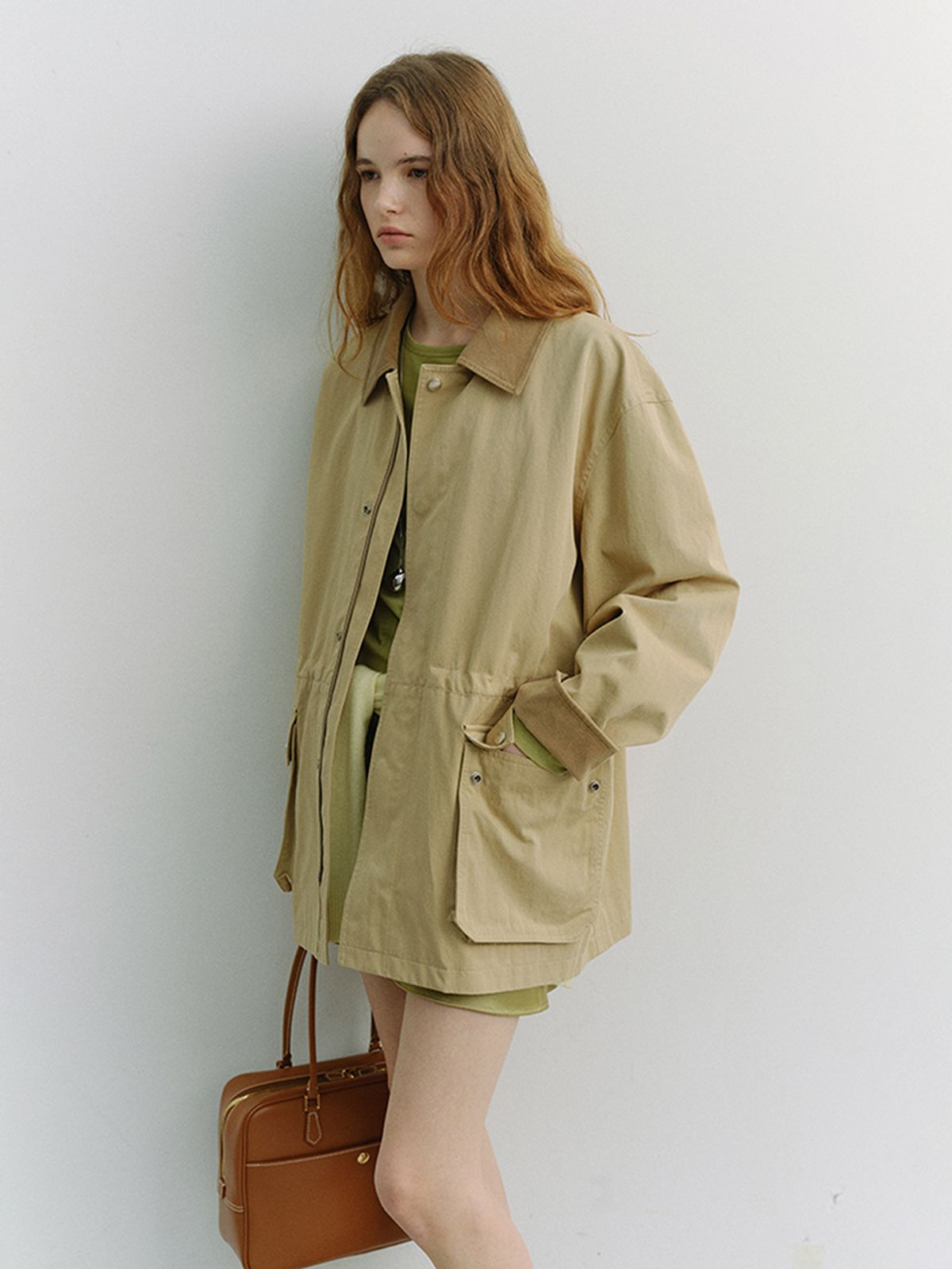 던스트(DUNST) UNISEX COTTON CHORE JACKET_UDJA6A101_BEIGE