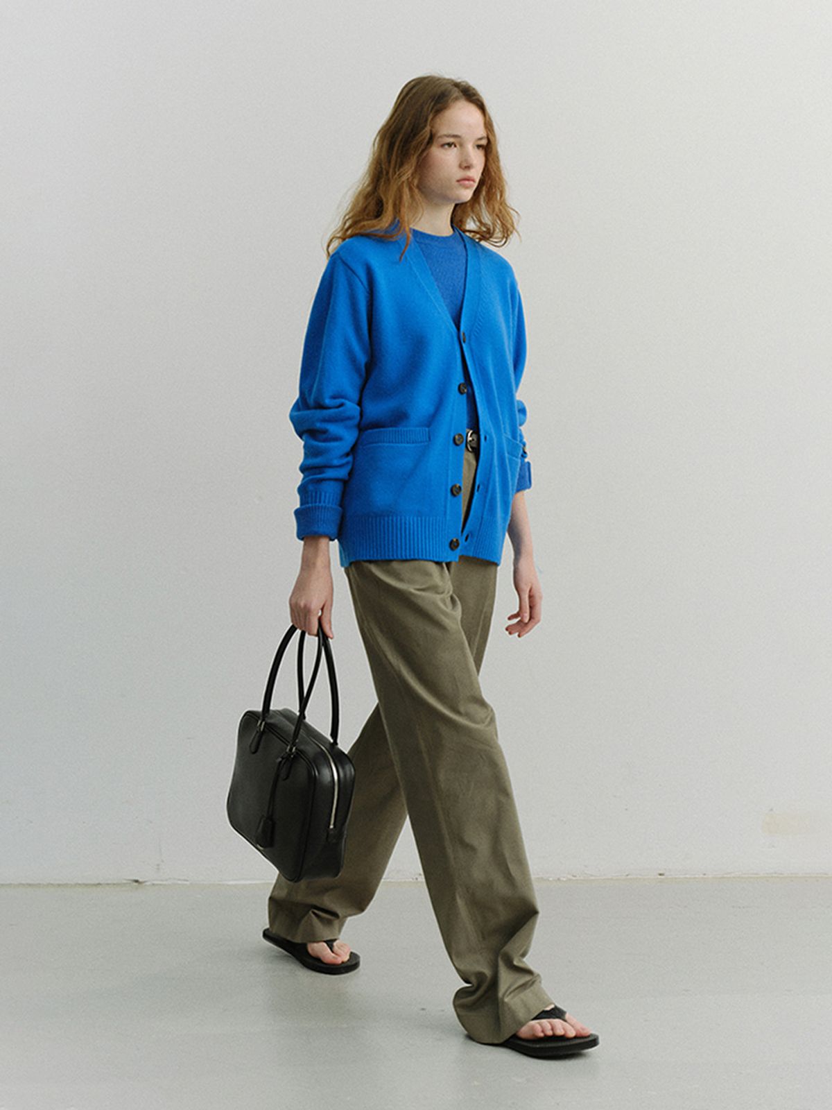 던스트(DUNST) UNISEX BOYFRIEND KNIT CARDIGAN_UDSW6A102_BLUE