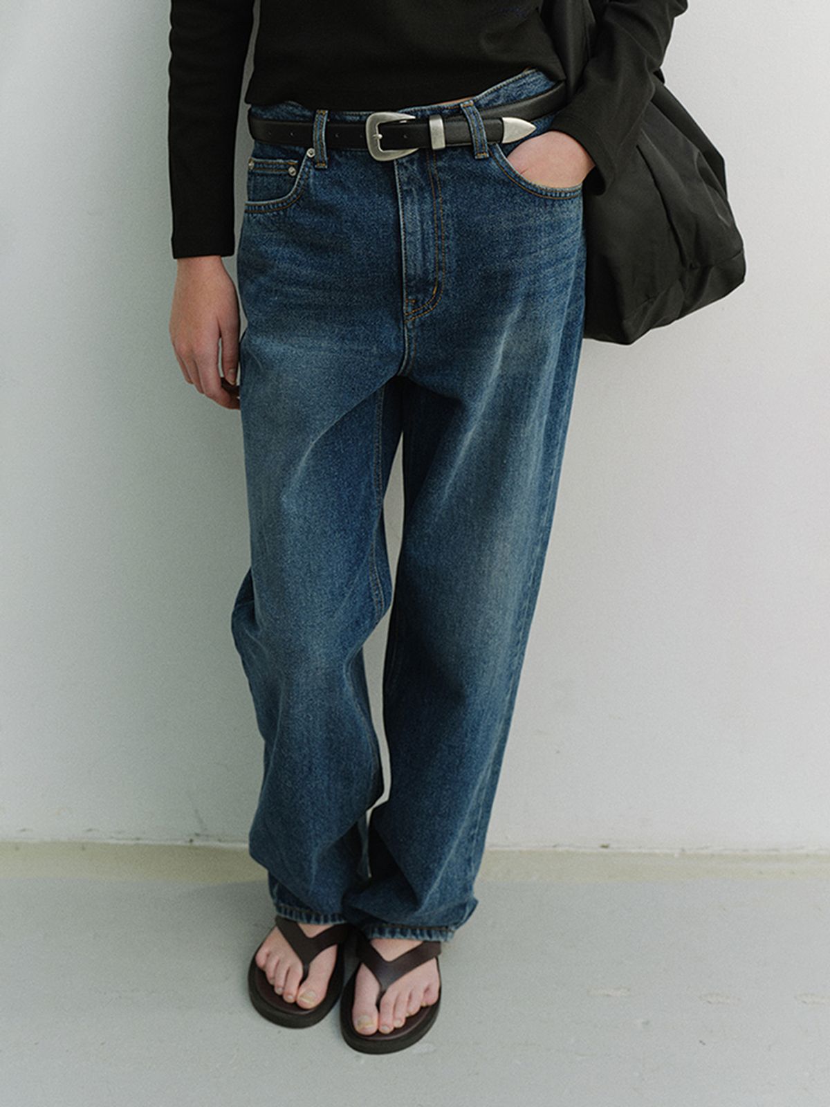 던스트(DUNST) LOOSE JEANS_UDPA6A205_VINTAGE BLUE