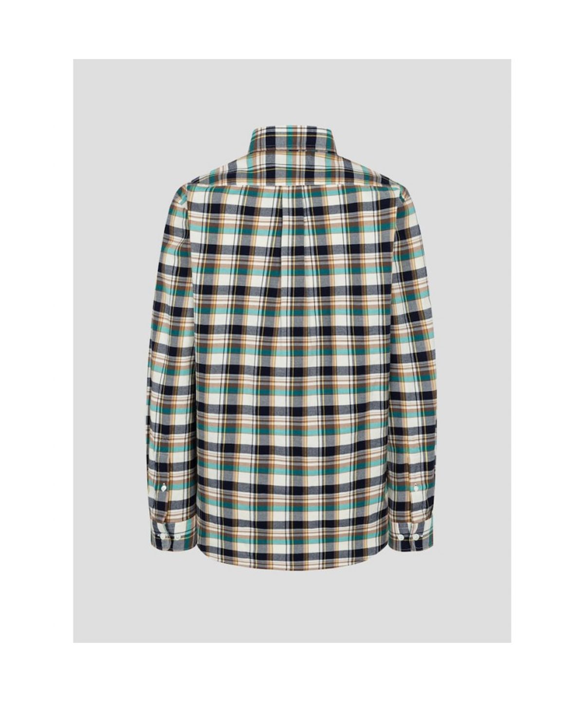 빈폴 멘(BEANPOLE MEN) 컬러 포인트 체크 셔츠  네이비