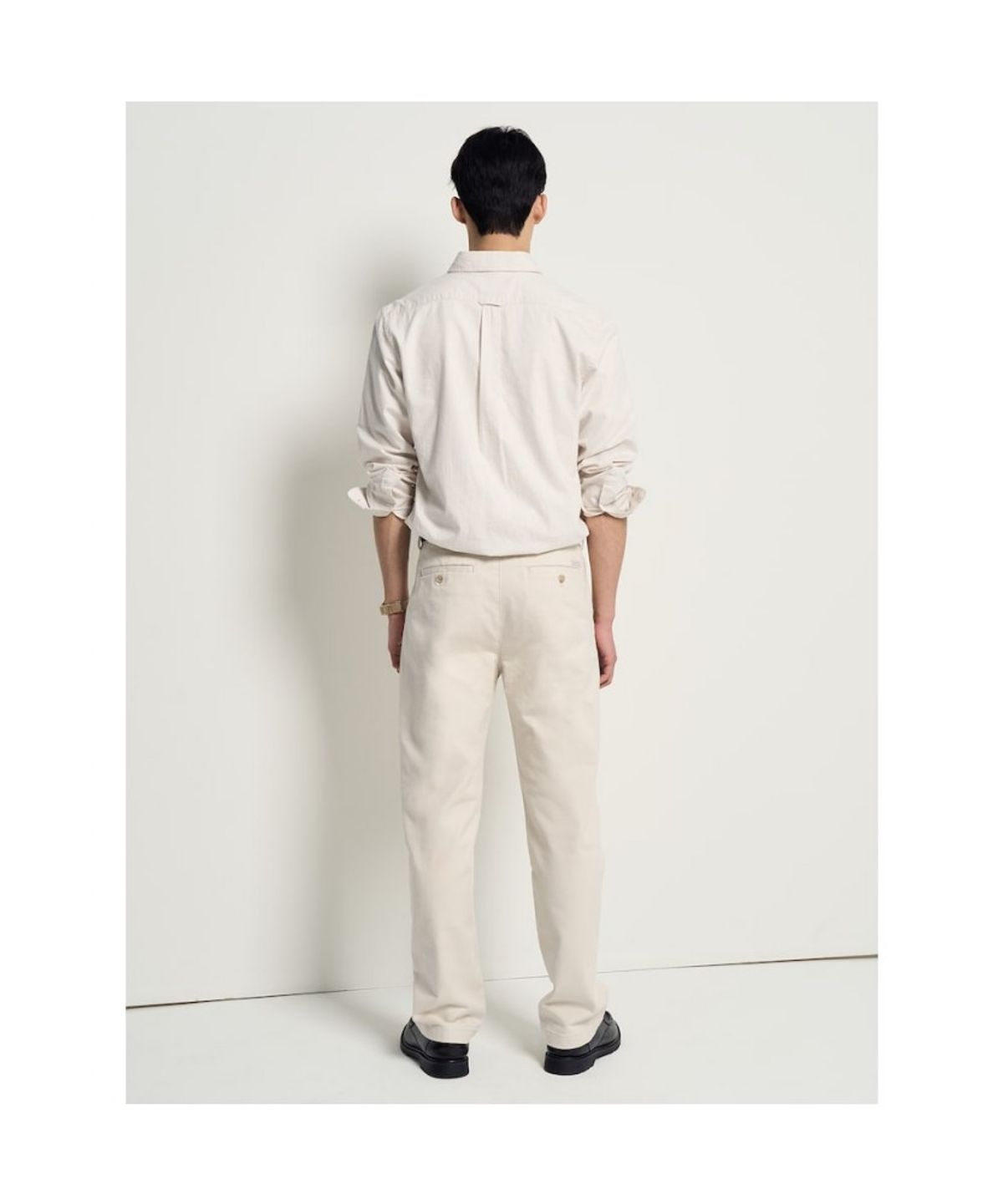 빈폴 멘(BEANPOLE MEN) 도비 텍스처 컴포트핏 치노 팬츠  아이보리