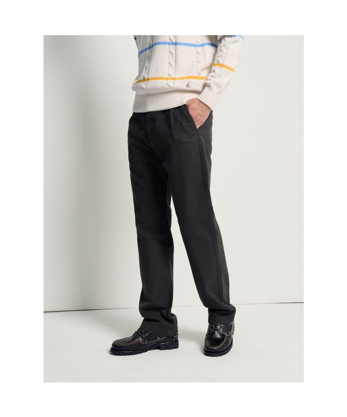 빈폴 멘(BEANPOLE MEN) 도비 텍스처 컴포트핏 치노 팬츠  애쉬