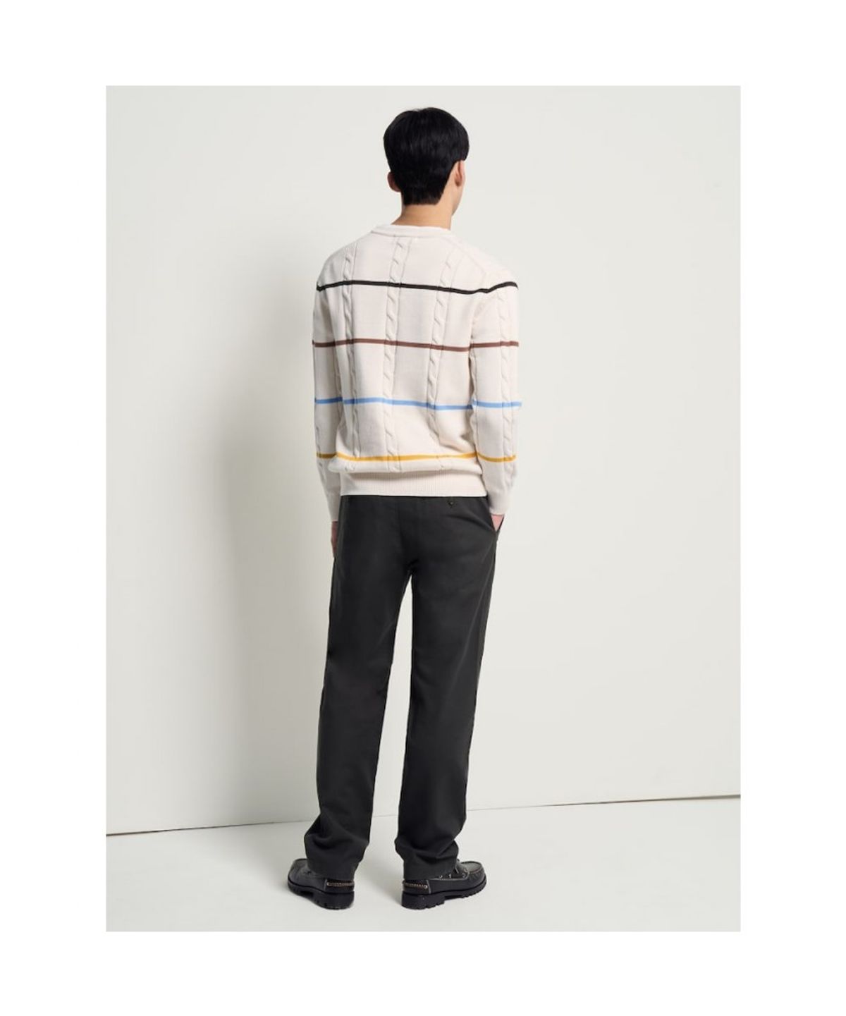 빈폴 멘(BEANPOLE MEN) 도비 텍스처 컴포트핏 치노 팬츠  애쉬