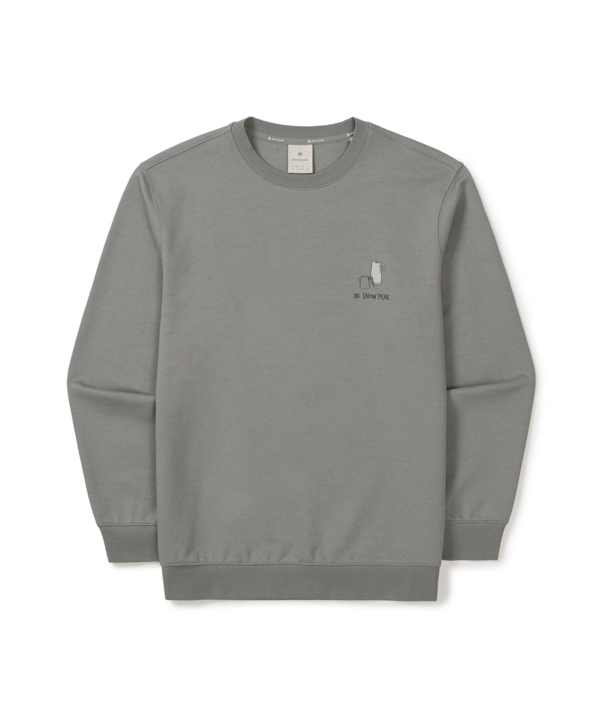 스노우피크 어패럴(SNOWPEAK APPAREL) 기어 그래픽 맨투맨 (S26SMFHT56) Light Khaki