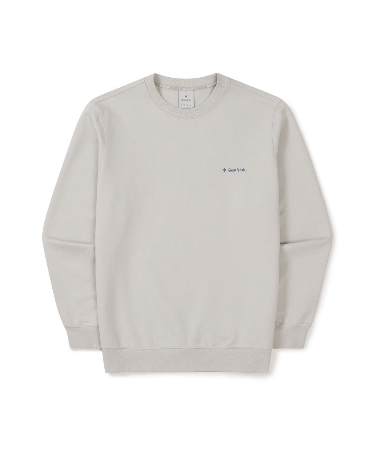 스노우피크 어패럴(SNOWPEAK APPAREL) 두들 그래픽 맨투맨 (S26SMFHT52) Ice Gray