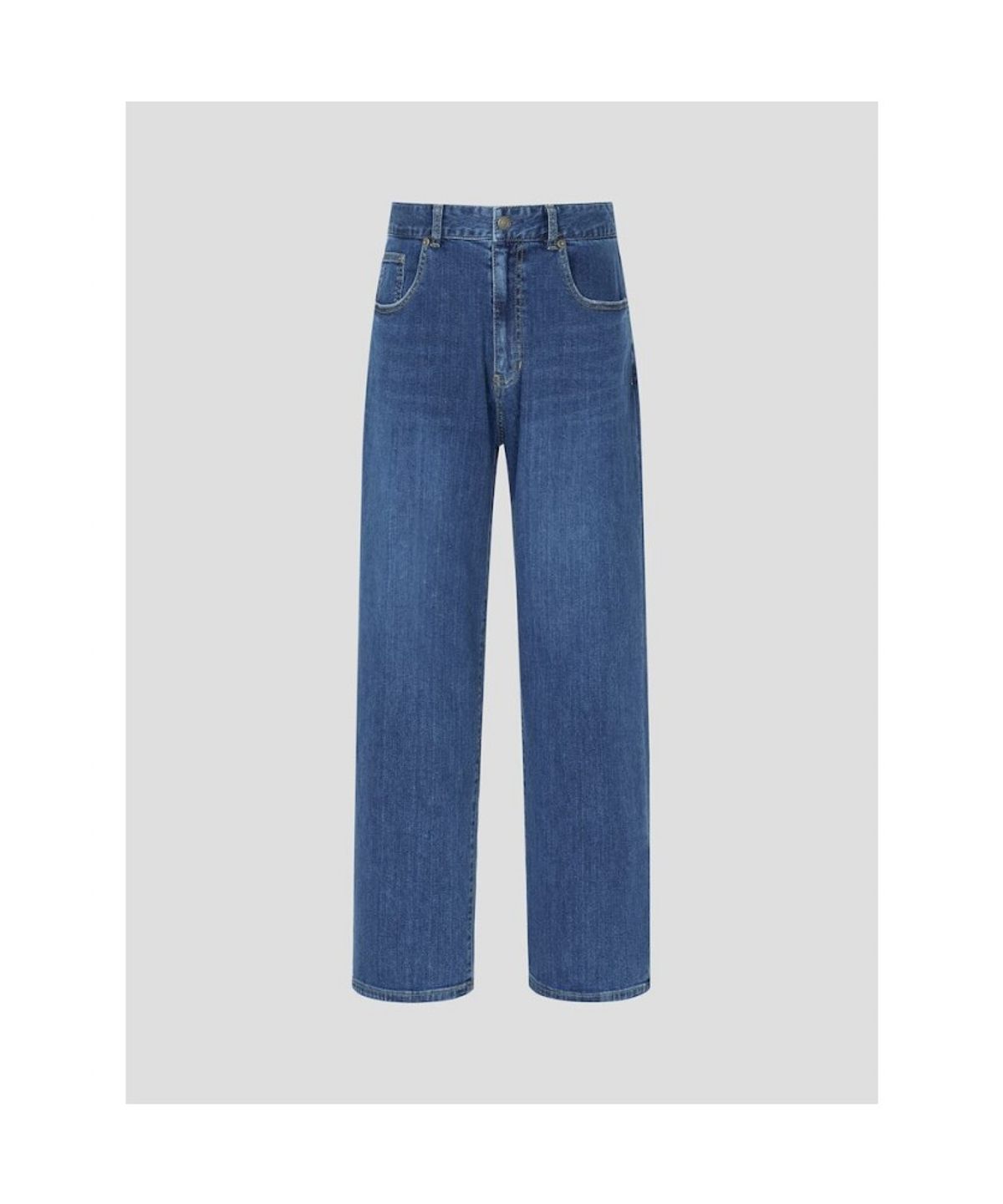 빈폴 멘(BEANPOLE MEN) 세미와이드 데님 팬츠  블루