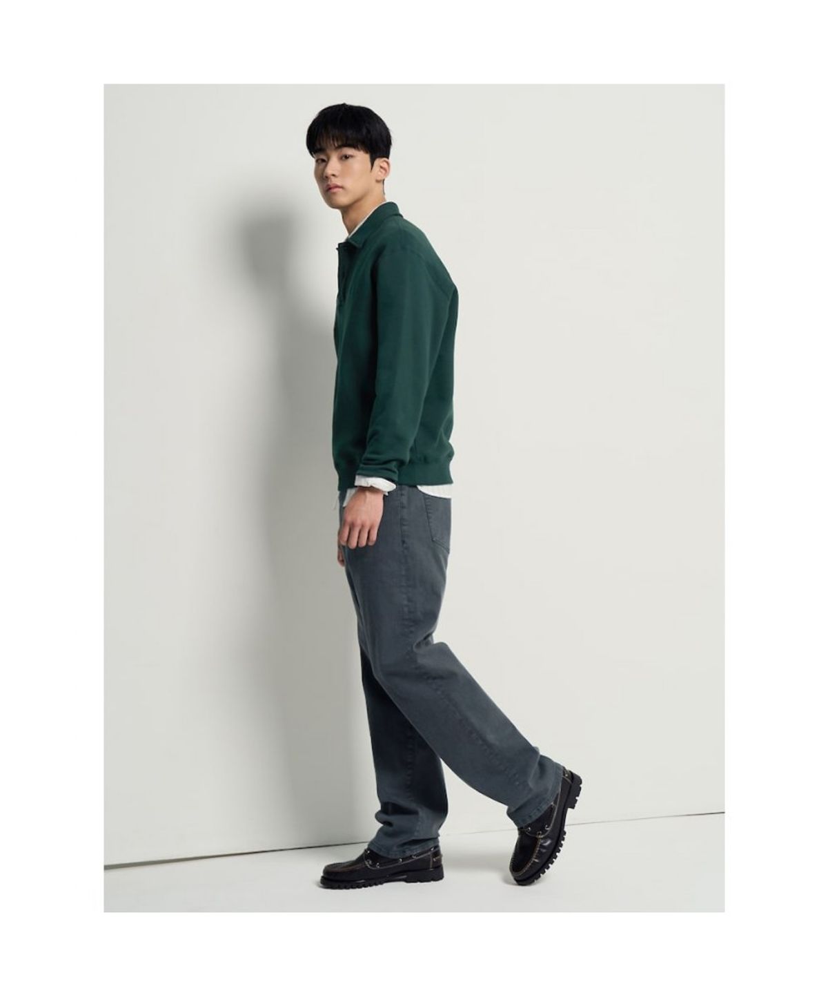 빈폴 멘(BEANPOLE MEN) 컴포트핏 컬러 데님 팬츠  애쉬