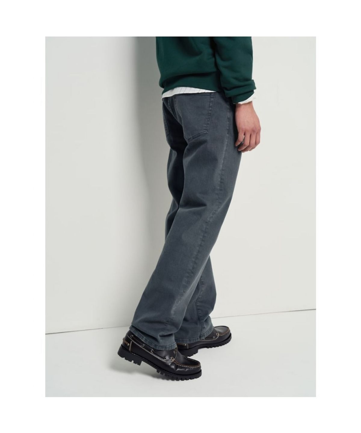 빈폴 멘(BEANPOLE MEN) 컴포트핏 컬러 데님 팬츠  애쉬