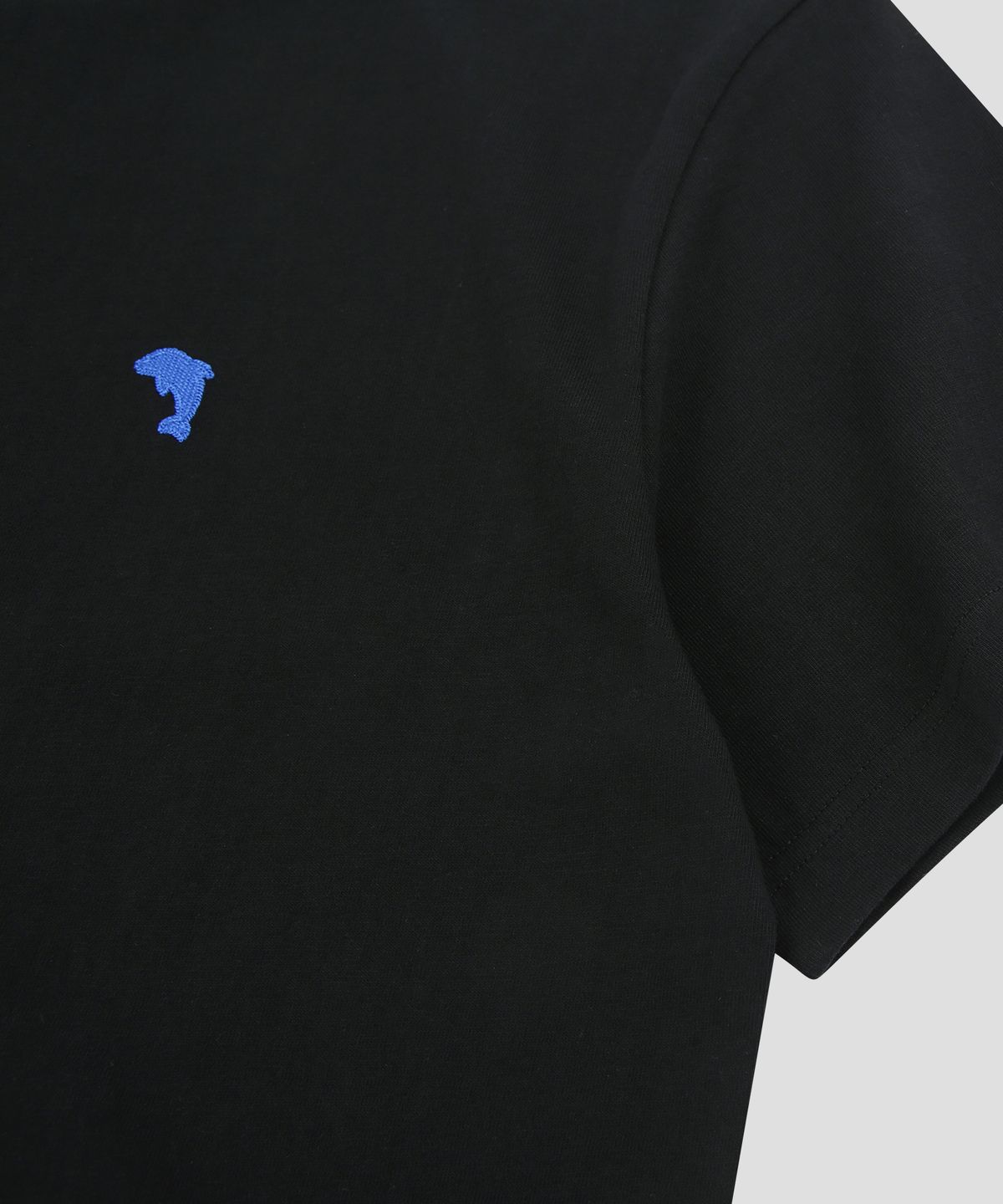 돌핀웨이브어패럴(DOLPHIN WAVE APPAREL) [3팩] 돌핀 미니 체인자수 16수 반팔티셔츠 화이트 & 화이트  & 블랙