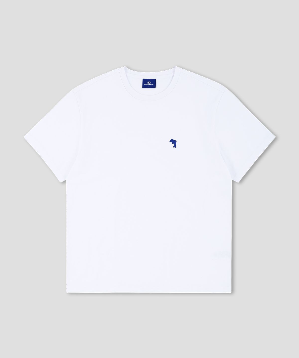 돌핀웨이브어패럴(DOLPHIN WAVE APPAREL) [3팩] 돌핀 미니 체인자수 16수 반팔티셔츠 화이트 & 화이트  & 블랙