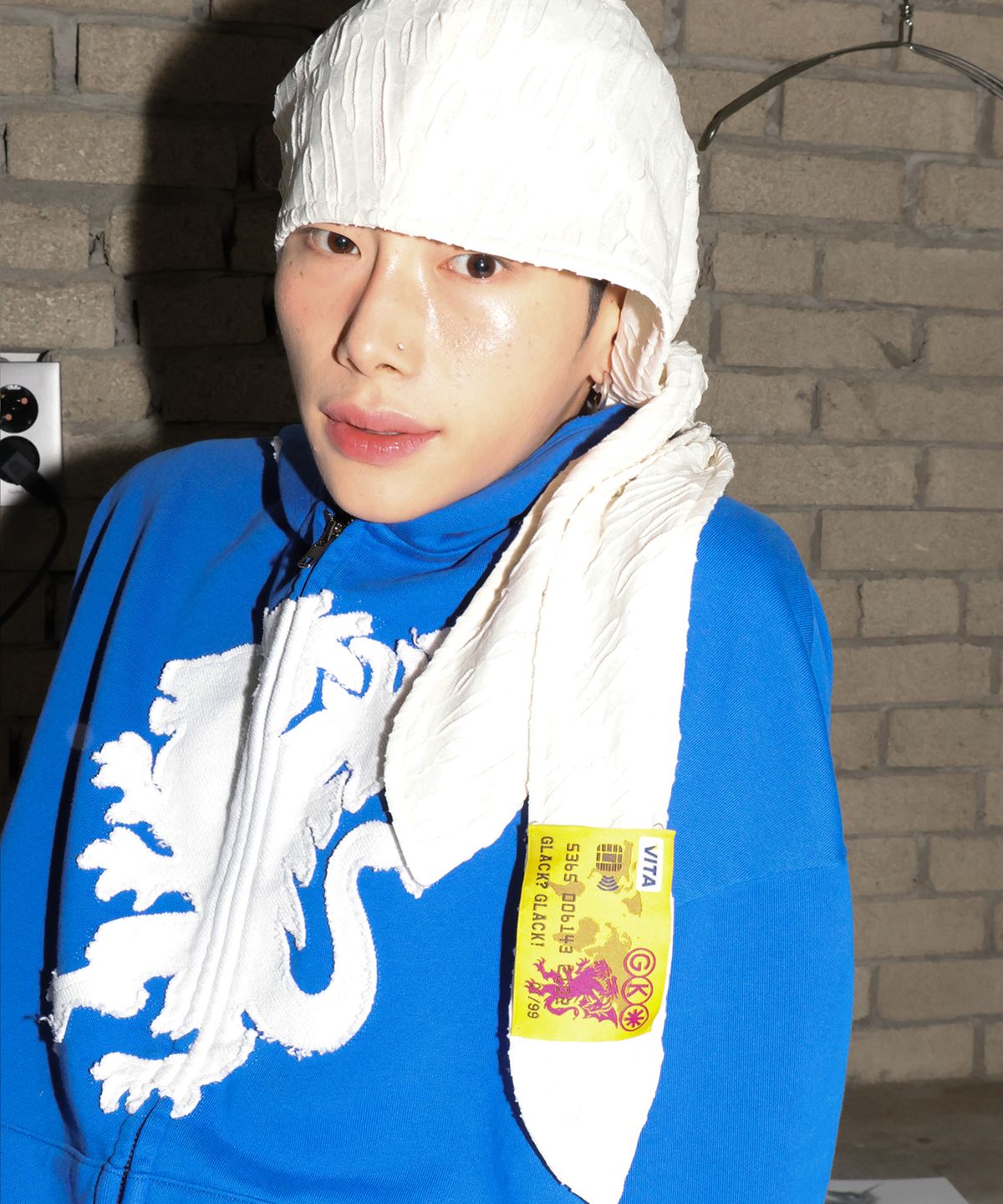 글랙(GLACK) GAC035 빈티지 써머 후드 바라클라바 (WHITE)