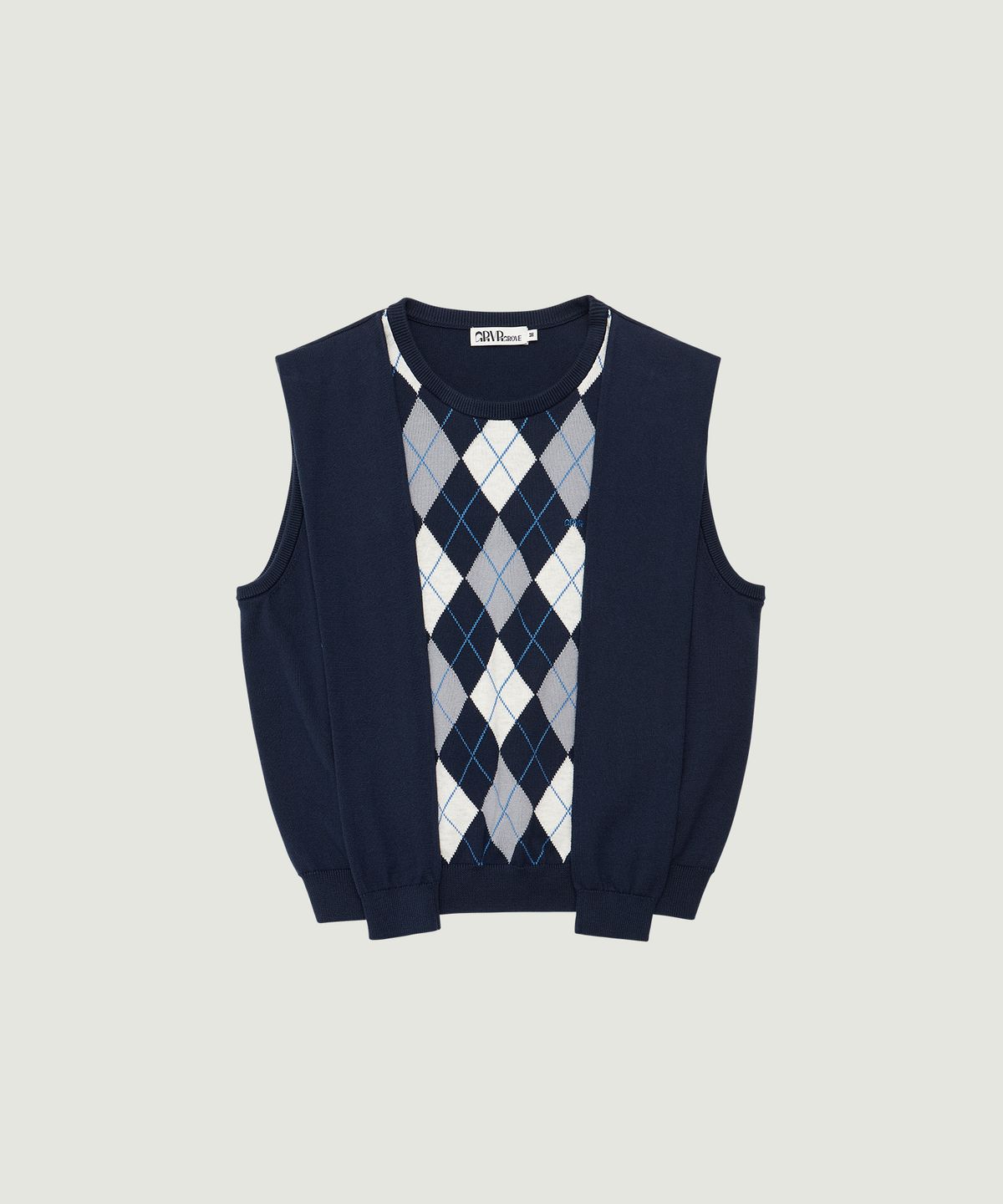 그로브(GROVE) VENI ARGYLE VEST (NAVY)
