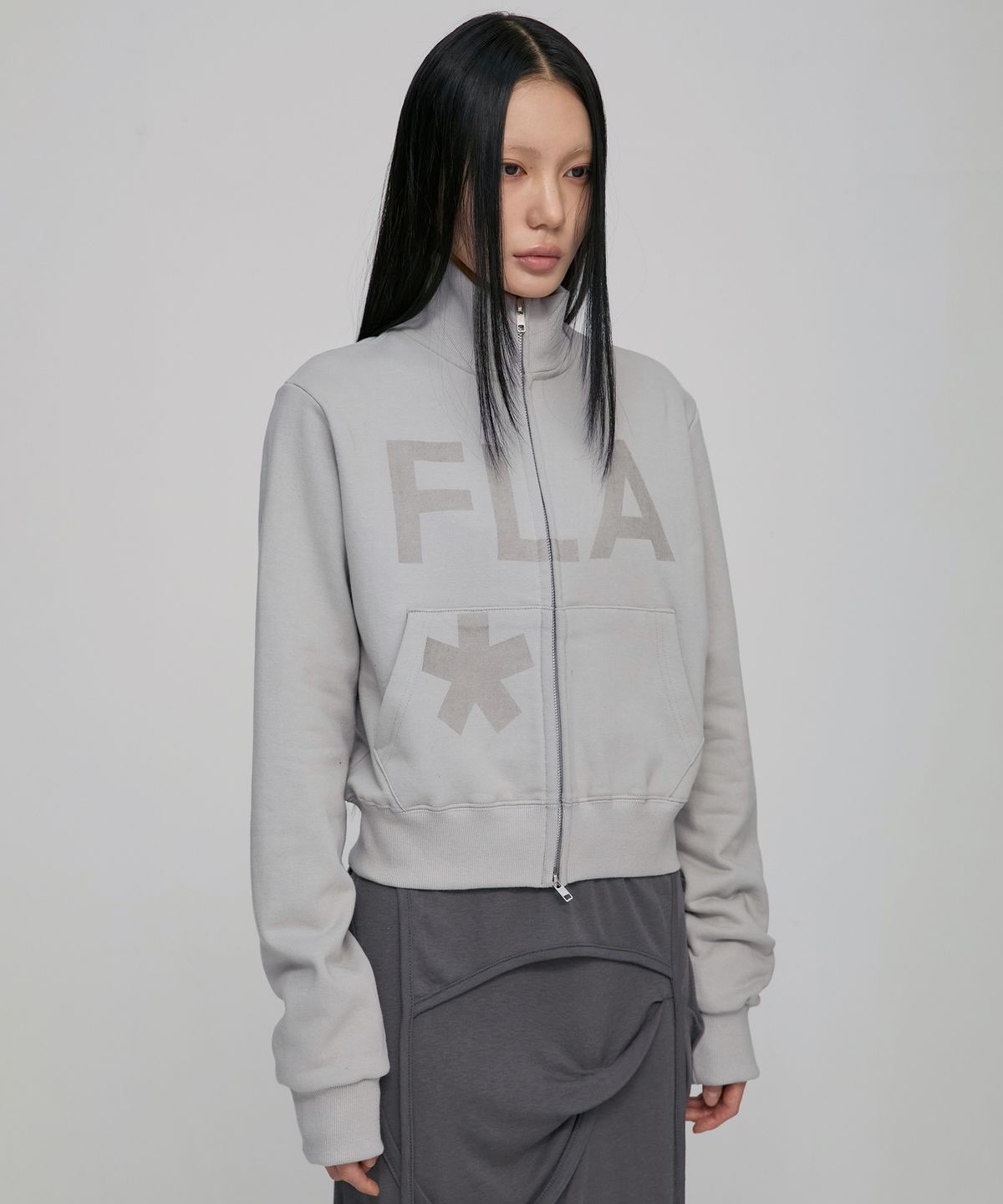 플레어업(FLAREUP) FLAREUP Zip Track Jacket (FL-107_Gray)