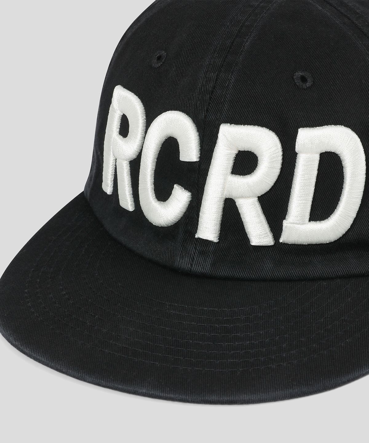 슬로우 레코드 하우스(SLOW RECORD HOUSE) 빈티지 워시드 RCRD 캡_블랙
