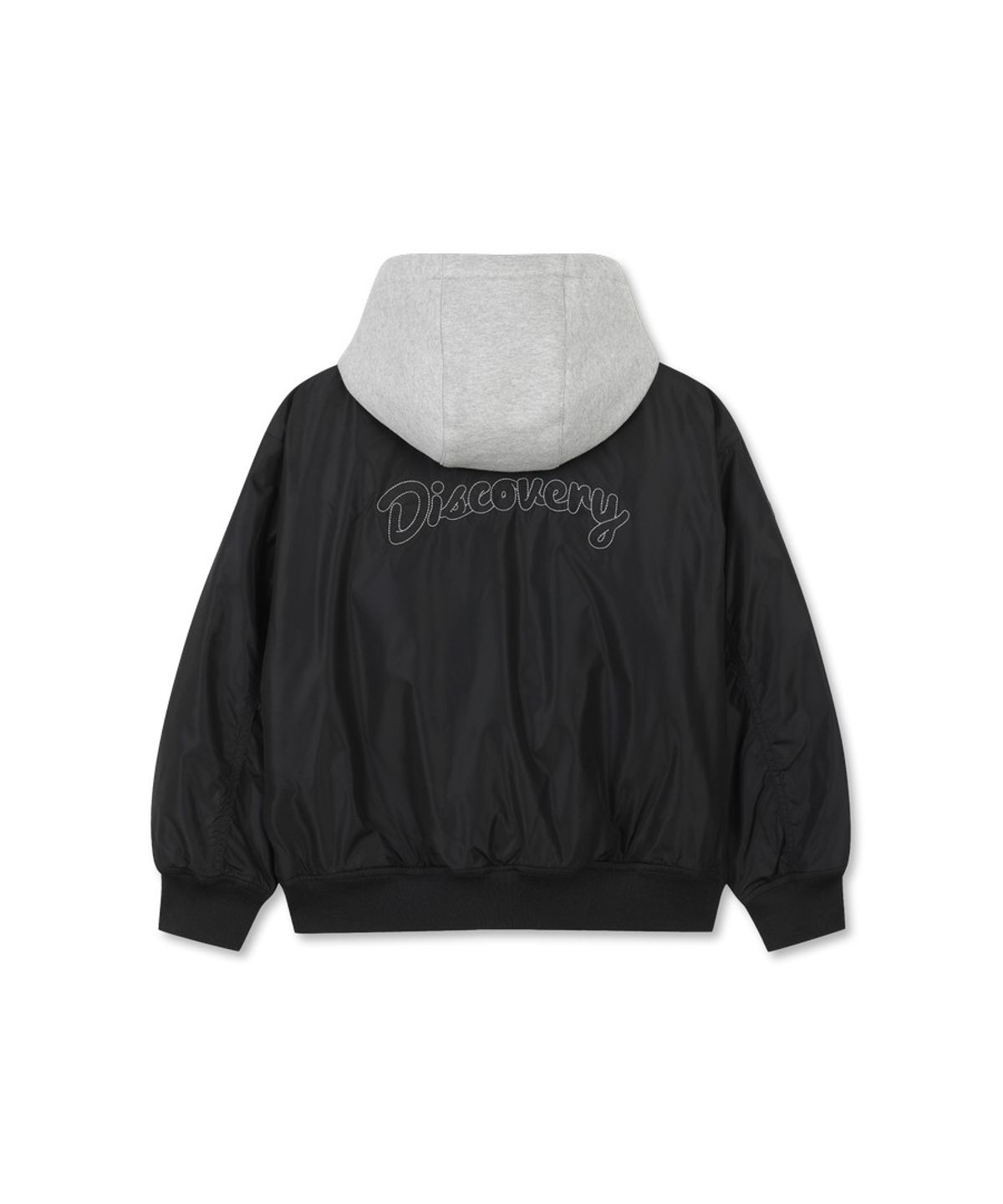 디스커버리 키즈(DISCOVERY KIDS) 키즈 후드 디태처블 봄버 패딩 점퍼 (BLACK)