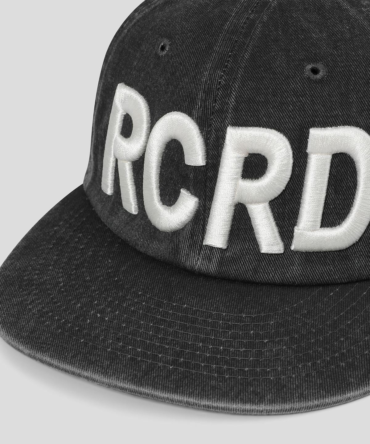 슬로우 레코드 하우스(SLOW RECORD HOUSE) 빈티지 워시드 RCRD 캡_챠콜