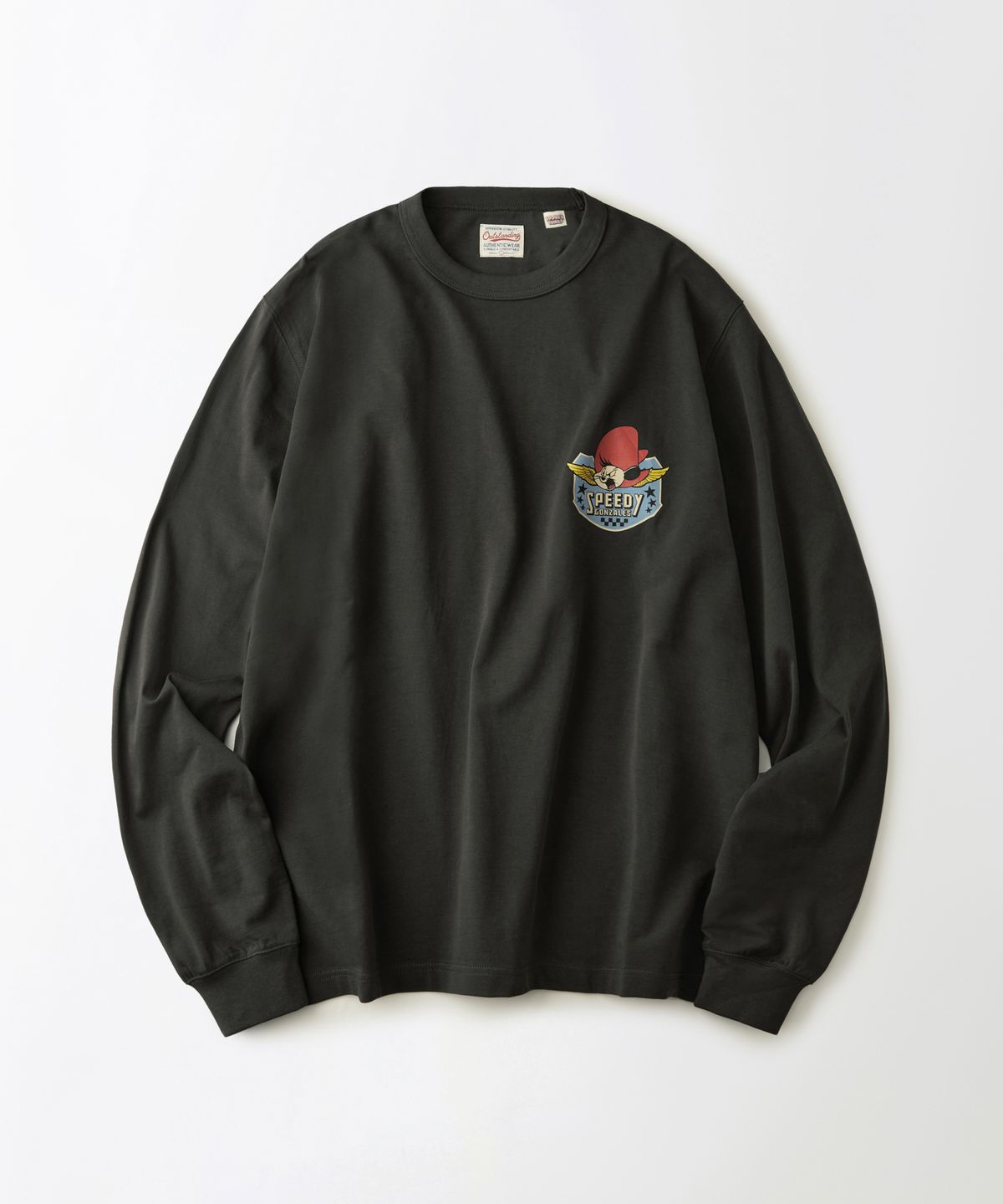 아웃스탠딩(OUTSTANDING) [LOONEY TUNES] LONG SLEEVE(SPEEDY GONZALES)_CHARCOAL