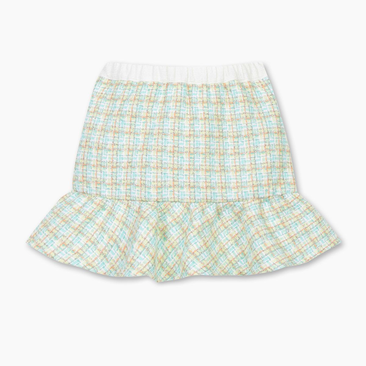 베네통키즈(BENETTONKIDS) 로맨틱 트위드 프릴 스커트_QASK05611MT