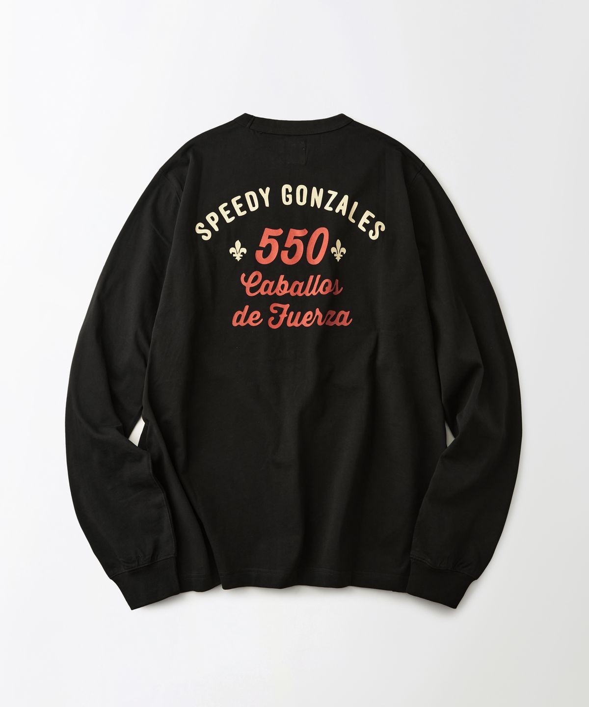 아웃스탠딩(OUTSTANDING) [LOONEY TUNES] LONG SLEEVE(SPEEDY GONZALES)_BLACK