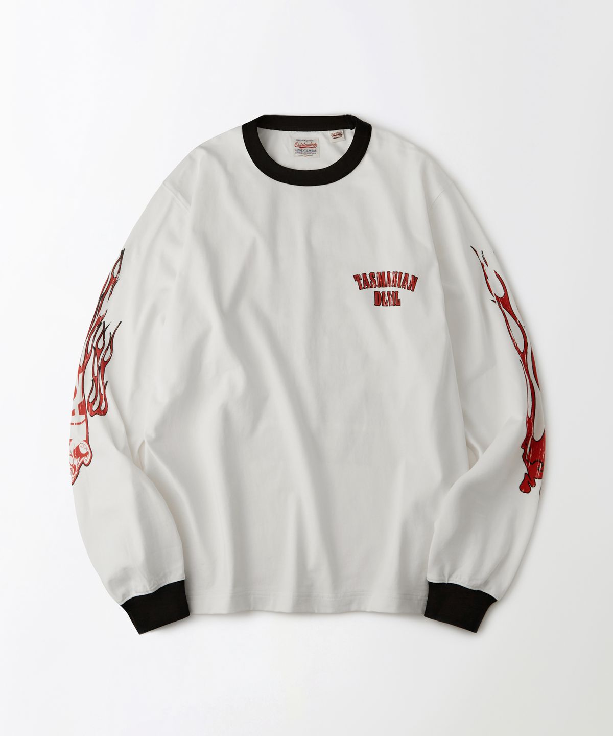 아웃스탠딩(OUTSTANDING) [LOONEY TUNES] LONG SLEEVE(TASMANIAN DEVIL)_OFF WHITE