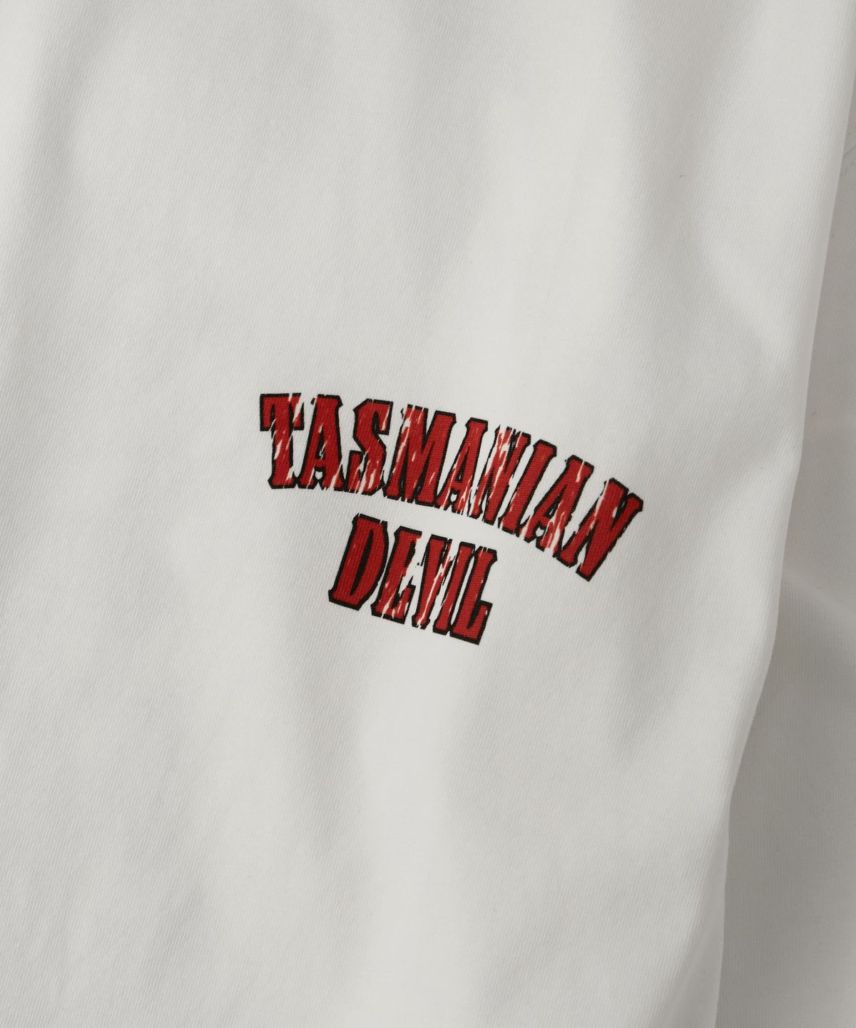 아웃스탠딩(OUTSTANDING) [LOONEY TUNES] LONG SLEEVE(TASMANIAN DEVIL)_OFF WHITE