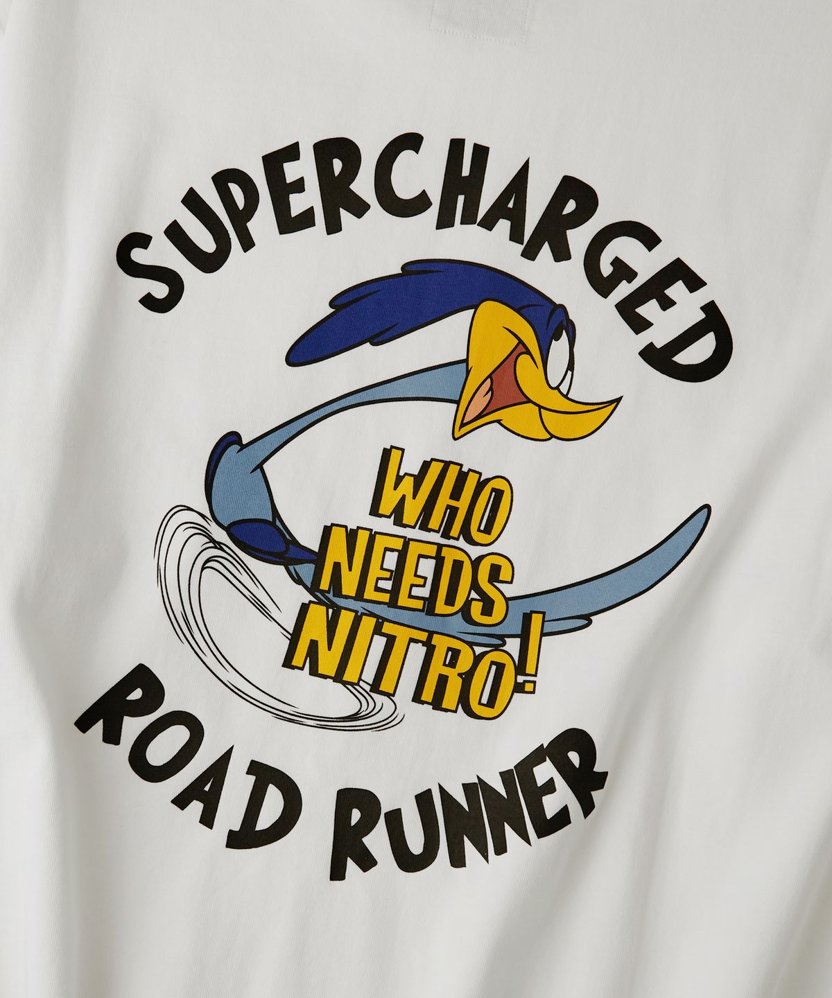 아웃스탠딩(OUTSTANDING) [LOONEY TUNES] LONG SLEEVE(ROAD RUNNER)_OFF WHITE