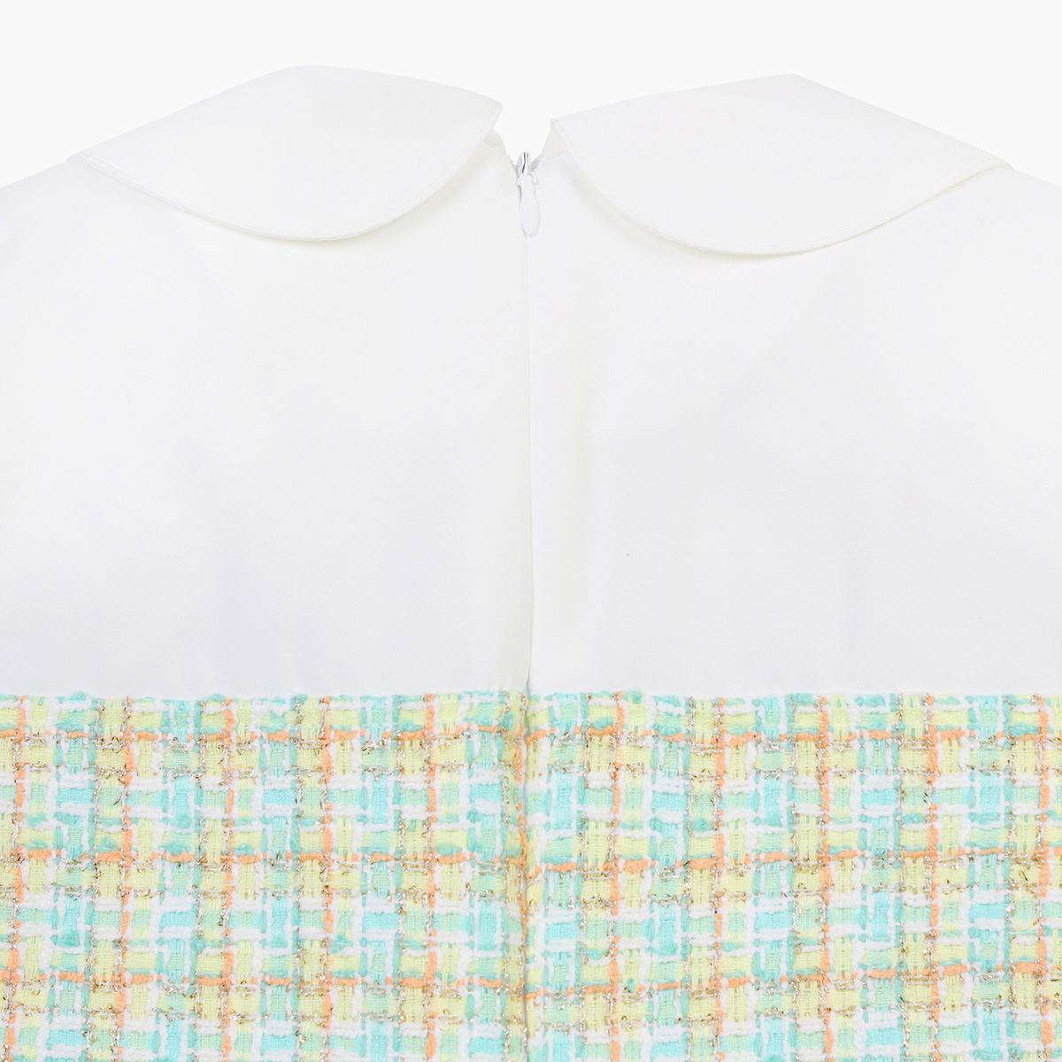 베네통키즈(BENETTONKIDS) 튤립 카라 트위드 블라우스_QAWS02611IV