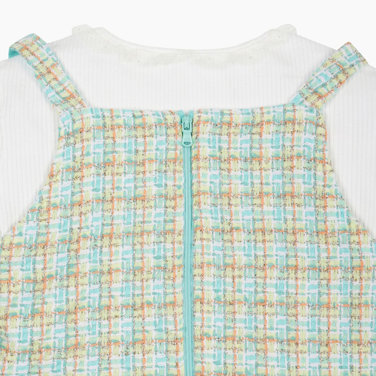 베네통키즈(BENETTONKIDS) 로맨틱 트위드 샤 원피스_QAOP17611MT