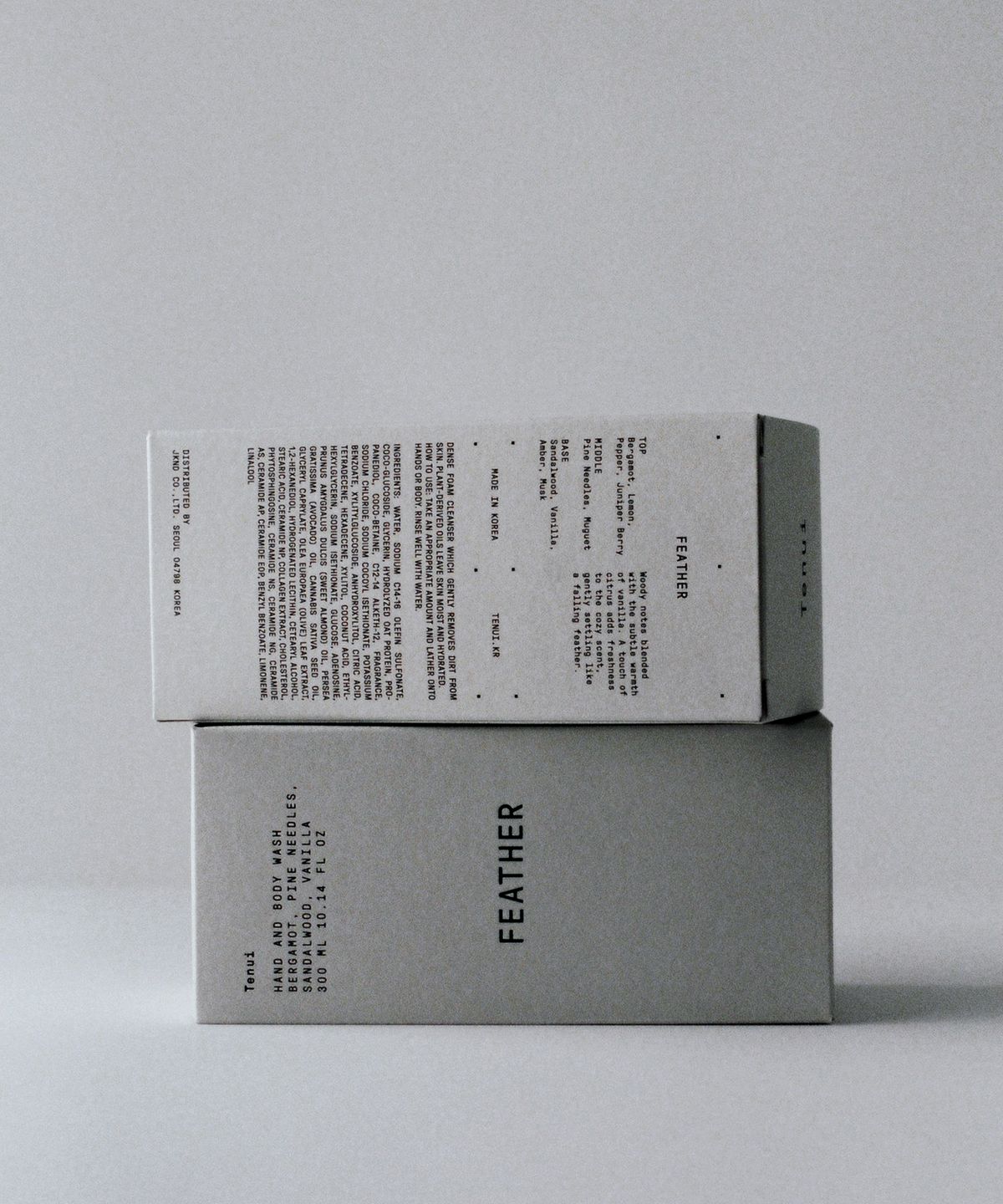 테누이(TENUI) 핸드 앤 바디 워시 페더 300ml