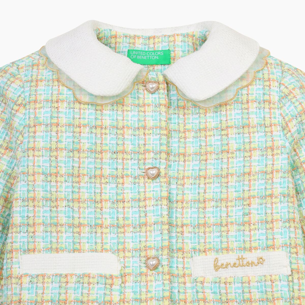 베네통키즈(BENETTONKIDS) 로맨틱 트위드 자켓_QAJK04611MT