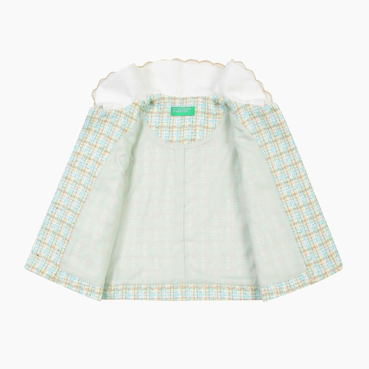 베네통키즈(BENETTONKIDS) 로맨틱 트위드 자켓_QAJK04611MT