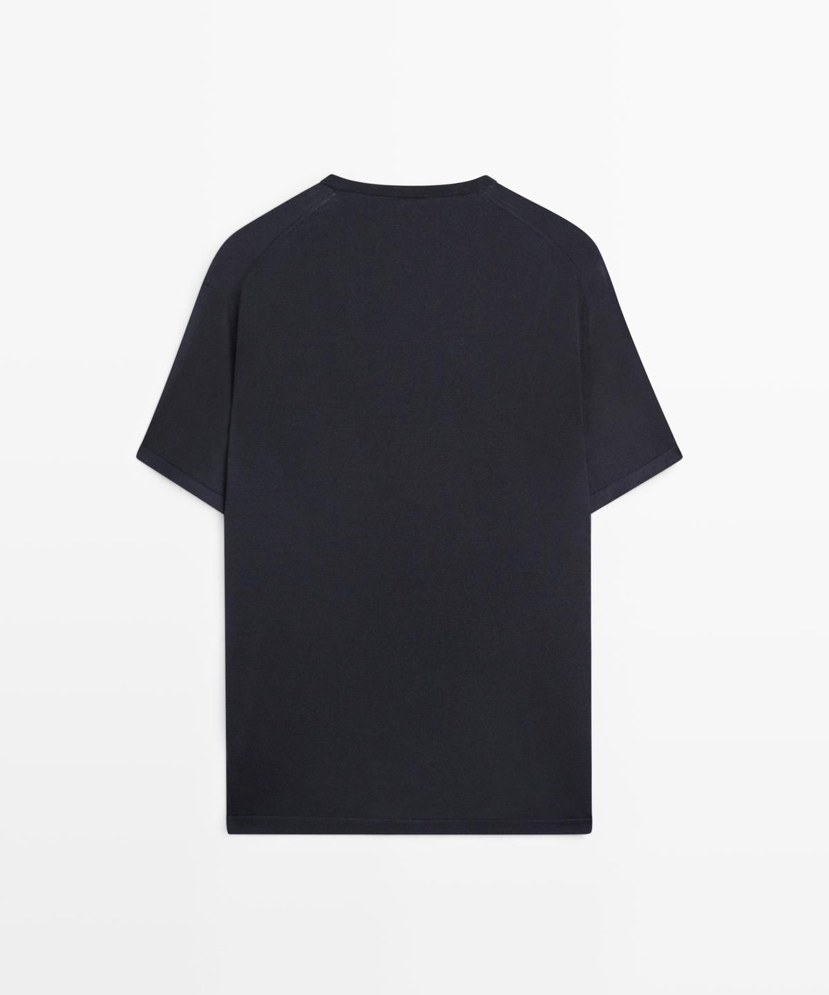 마시모두띠(MASSIMO DUTTI) 울 혼방 반팔 니트
