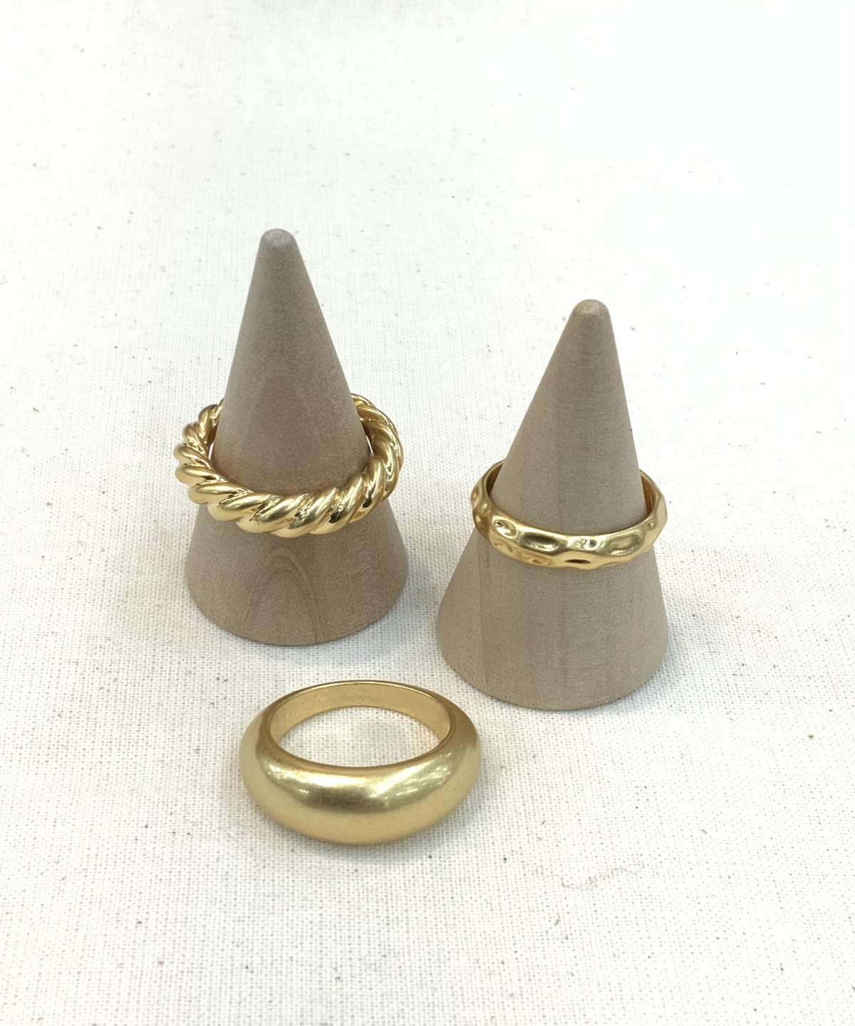 노비스도쿄(NOVICE TOKYO) 뉘앙스 링 3세트 Nuance Ring 3set / Gold